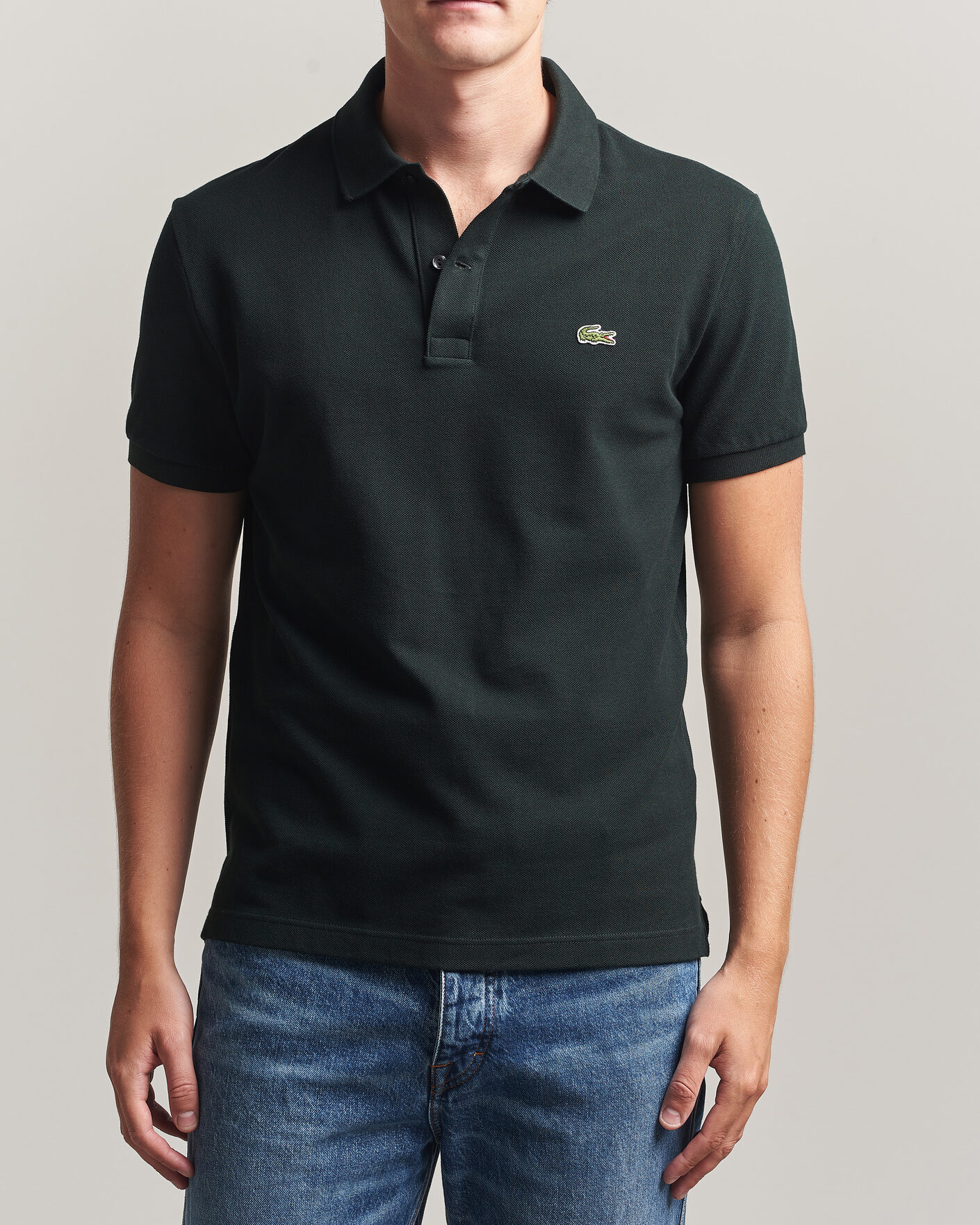 Men | Polo Shirts | Lacoste | Slim Fit Polo Piké Dark Varech