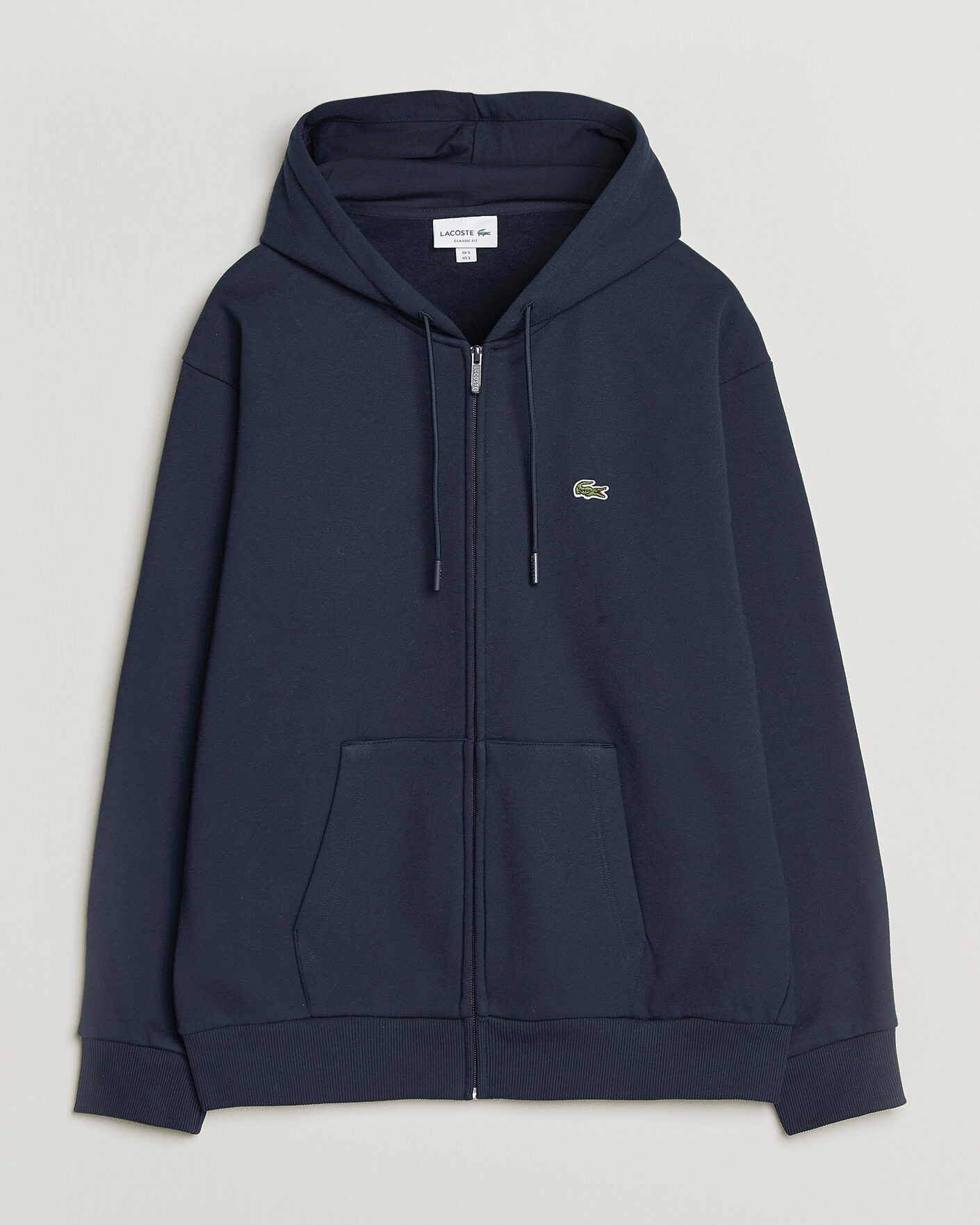 Lacoste Full Zip Hoodie Navy Blue at CareOfCarl.com