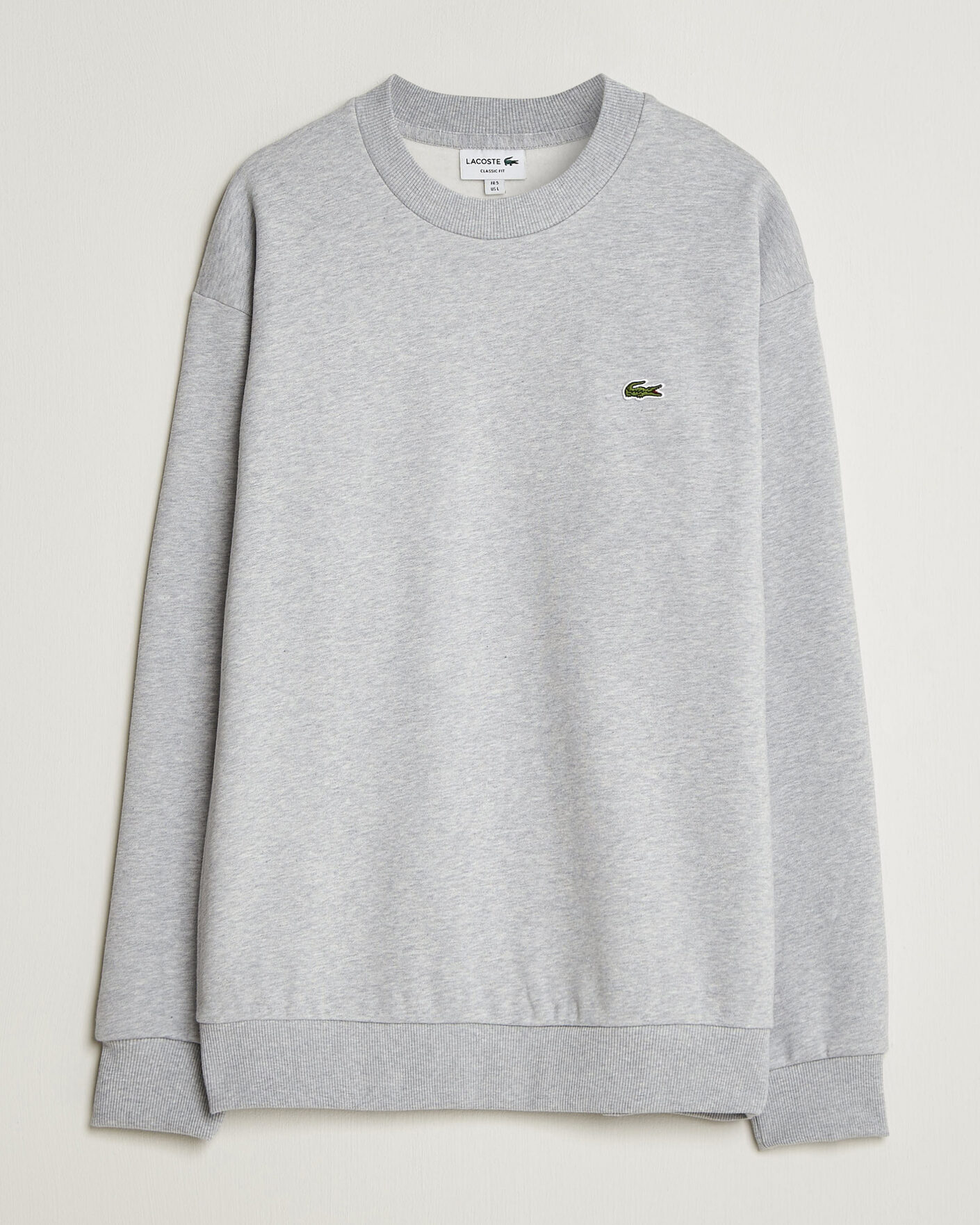 Men | Sweaters & Knitwear | Lacoste | Crew Neck Sweatshirt Silver Chine