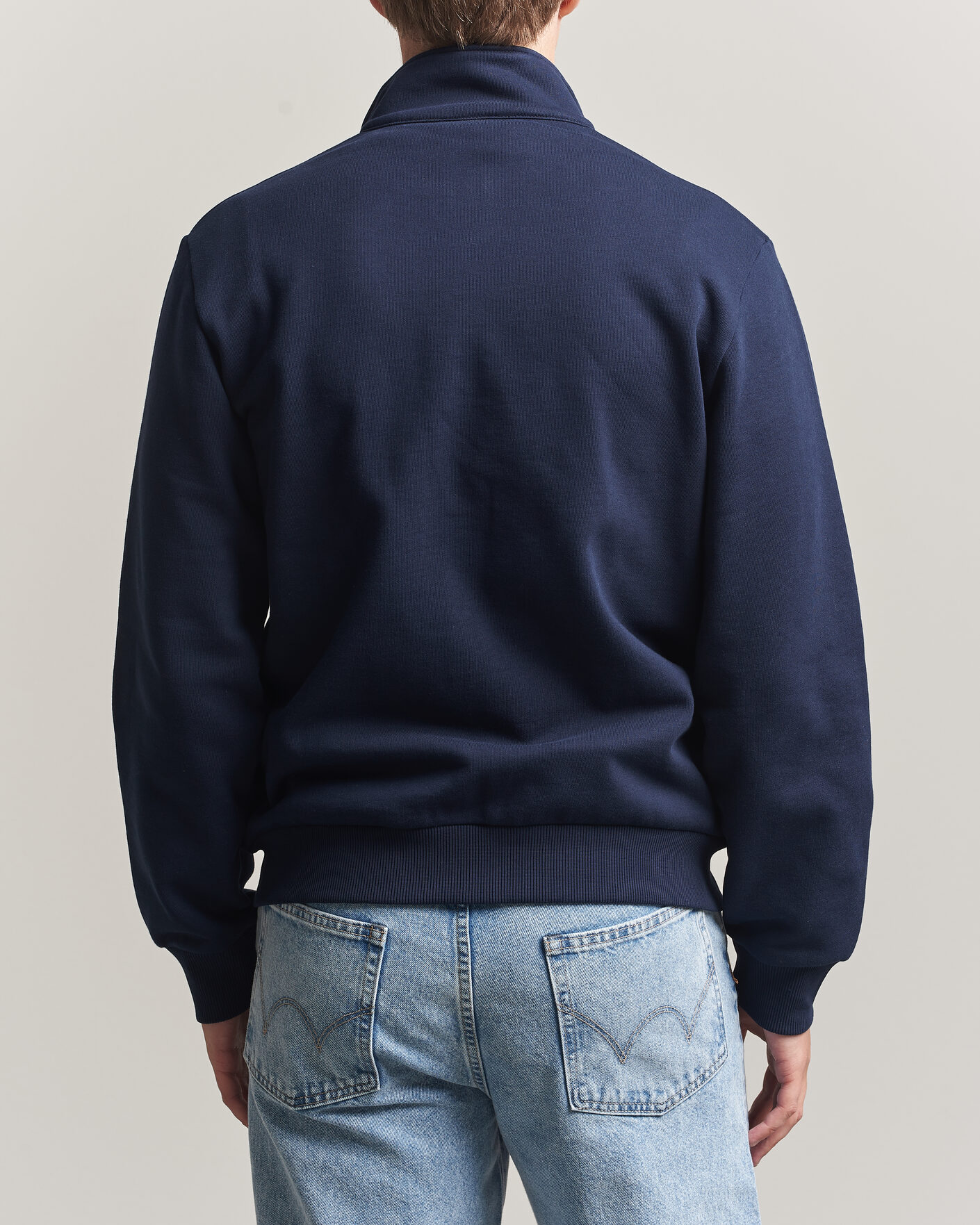 Men | Sweaters & Knitwear | Lacoste | Full Zip Sweater Navy Blue