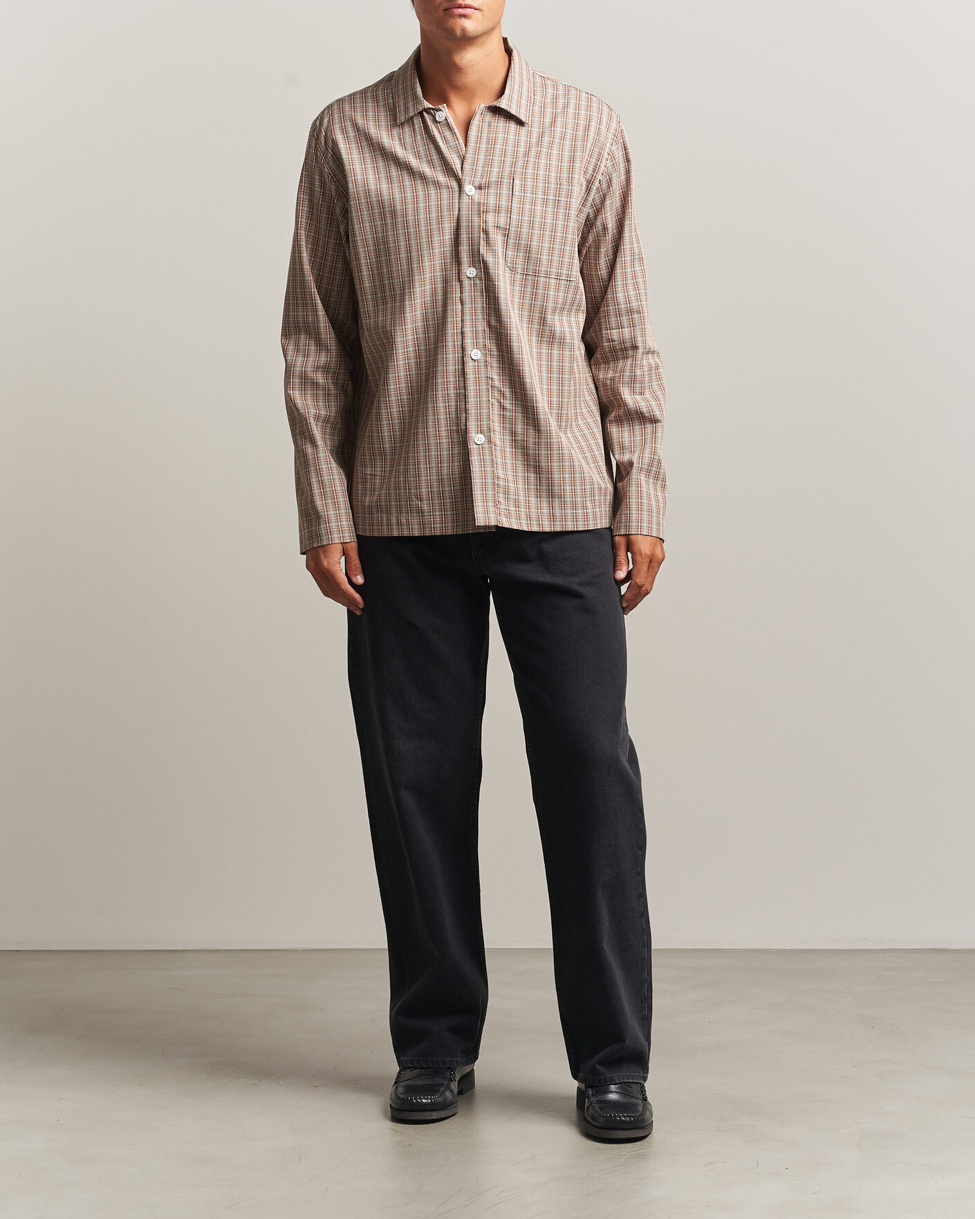 Men | Shirts | Palmes | Fault Shirt Brown Check