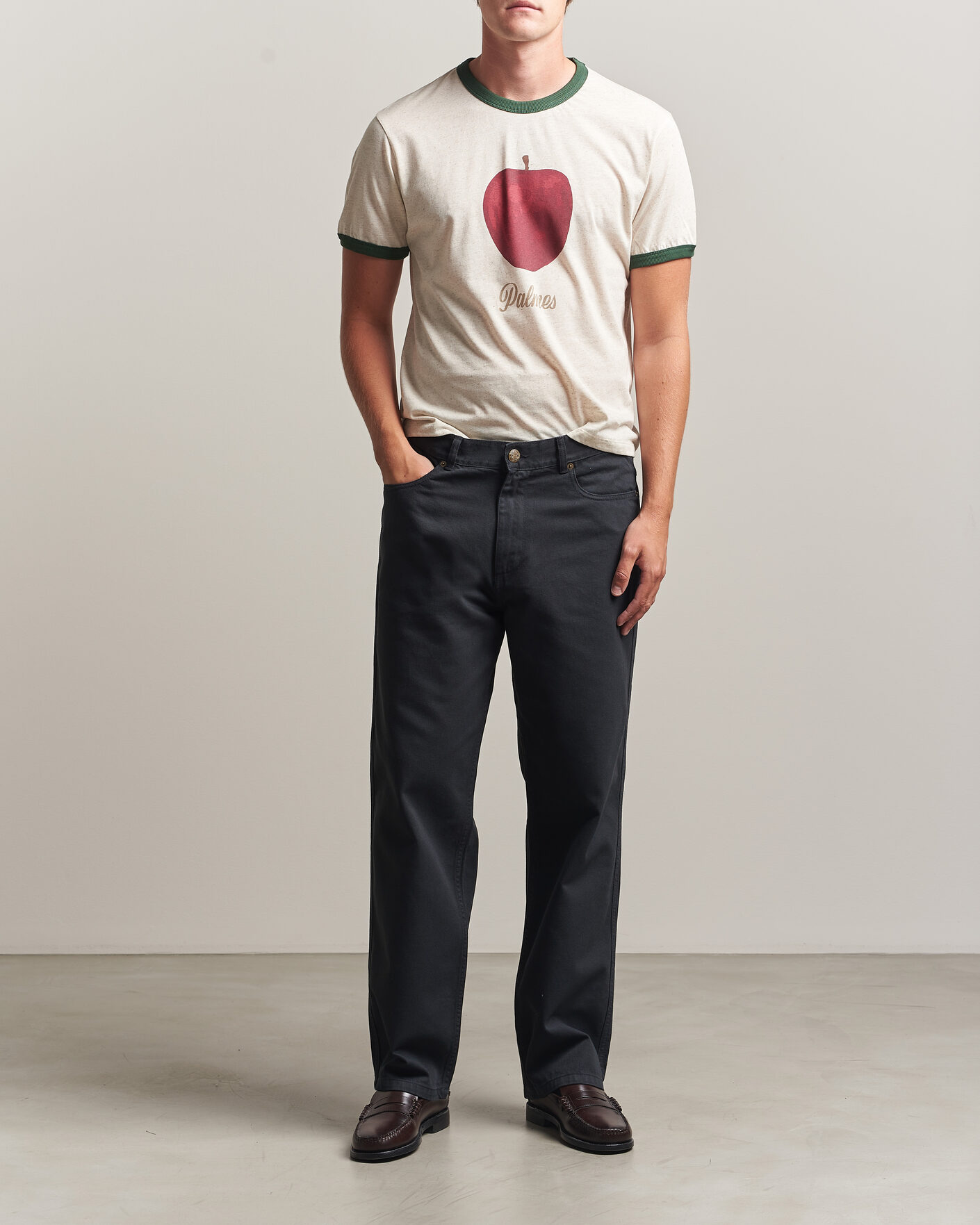 Men | Trousers | Palmes | Coarse Trousers Black