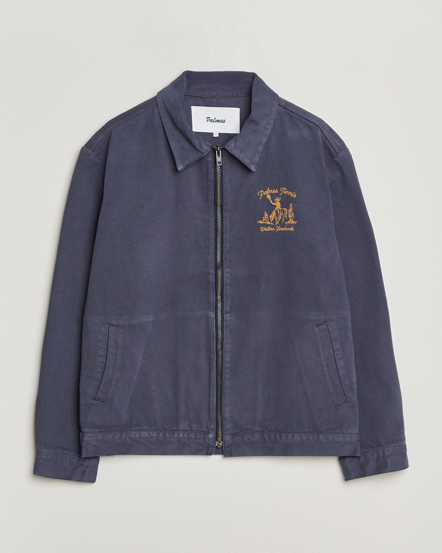 Men | Coats & Jackets | Palmes | Western Zip Jacket Navy