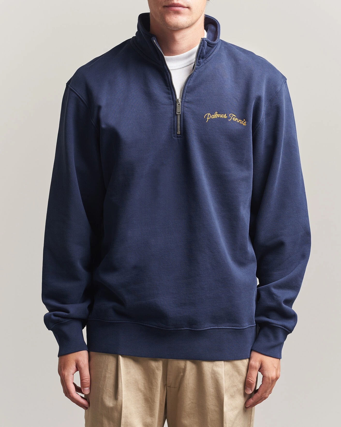 Men | Sweaters & Knitwear | Palmes | Western Zip Jacket Navy