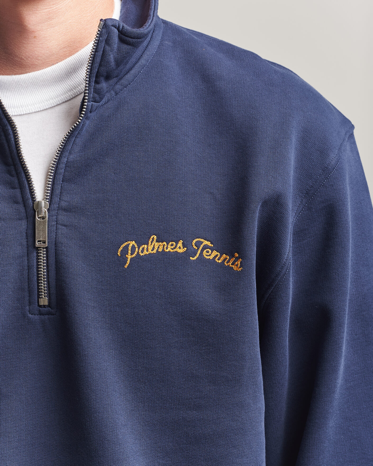 Men | Sweaters & Knitwear | Palmes | Western Zip Jacket Navy