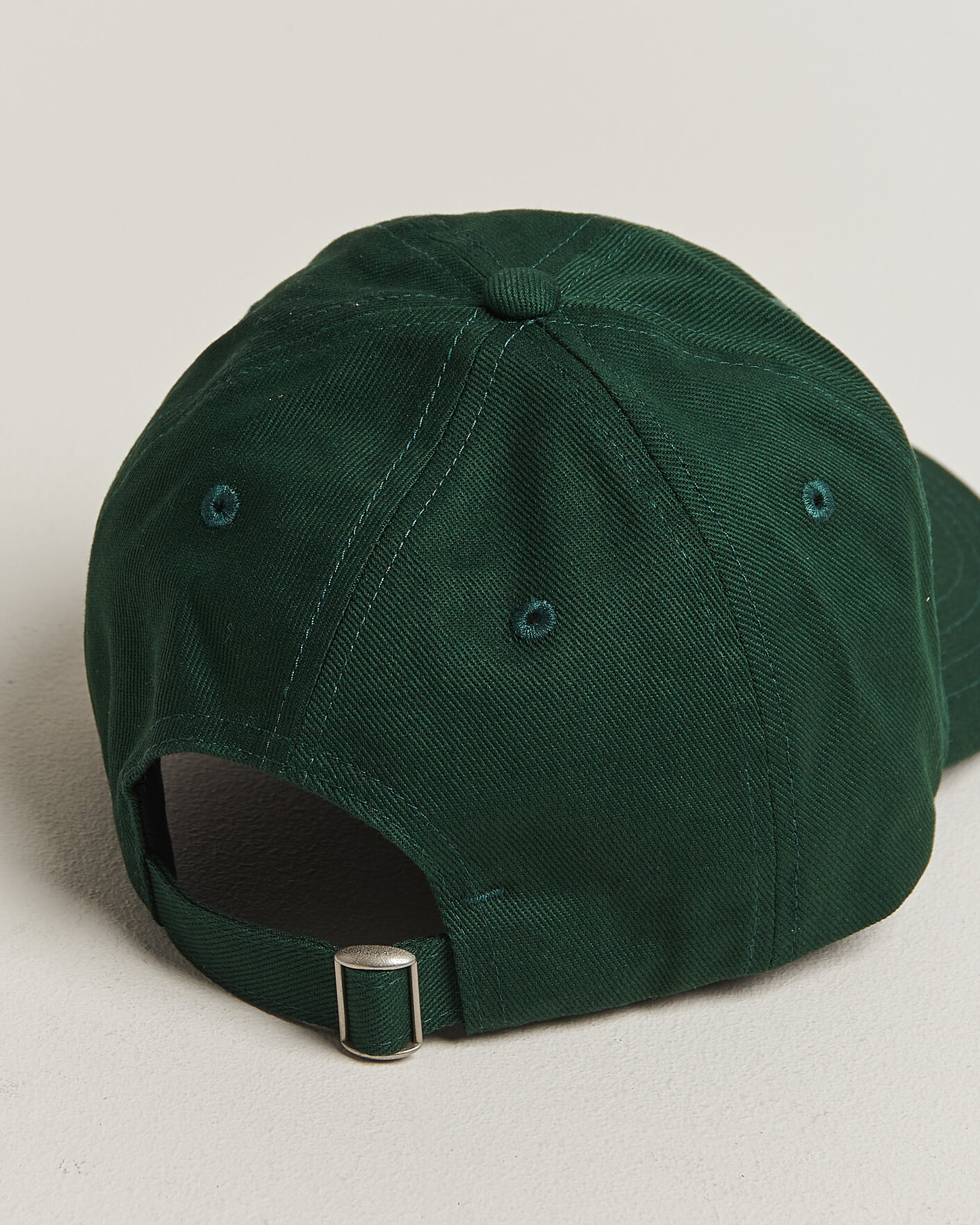 Palmes Logo 6-Panel Cap Dark Green at CareOfCarl.com