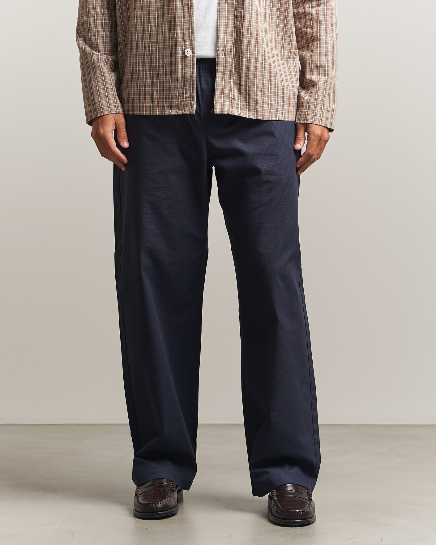 Men | Trousers | Palmes | Lucien Ripstop Trousers Navy
