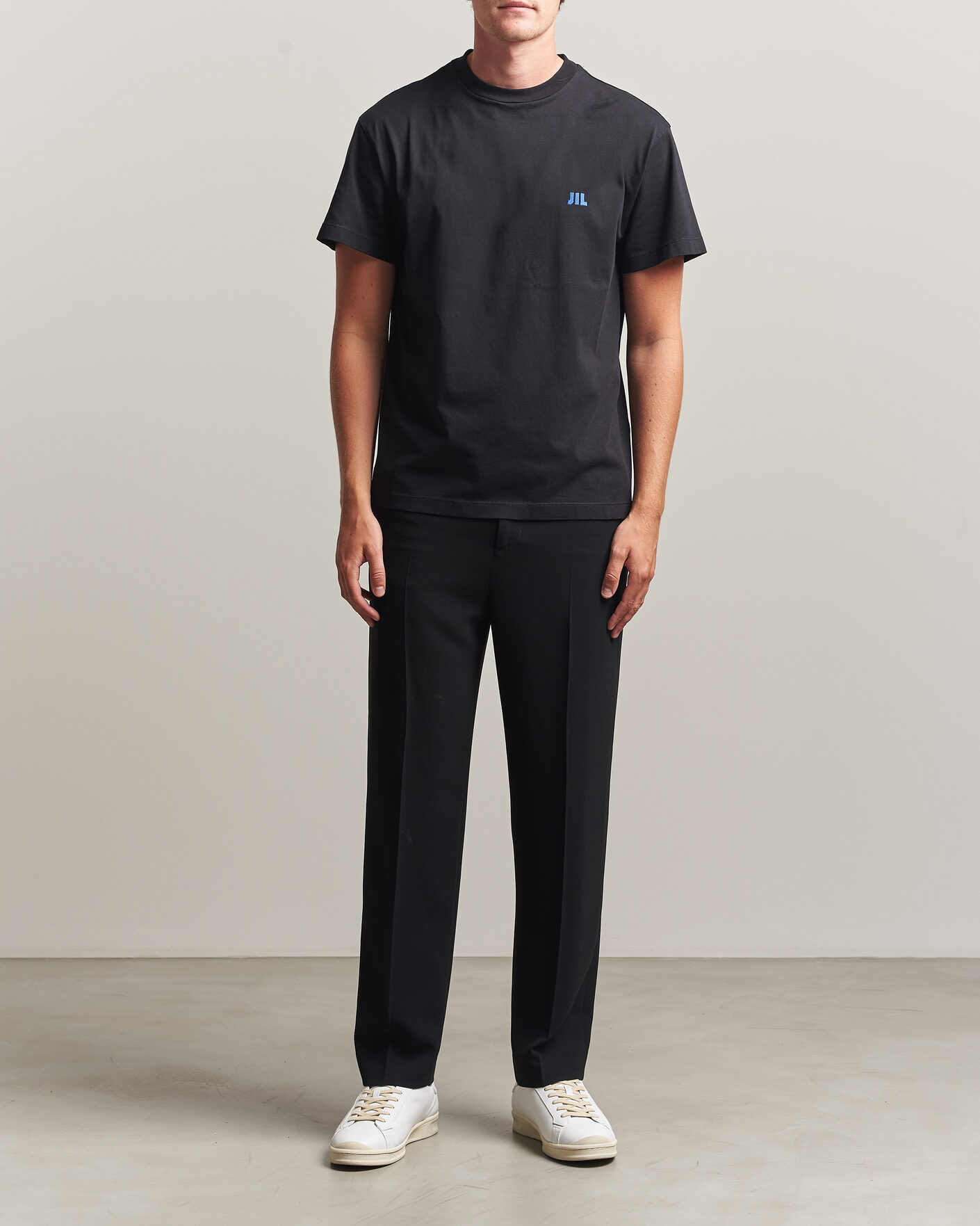 Men | T-Shirts | Jil Sander | Short Sleeve Jil Logo T-Shirt Black