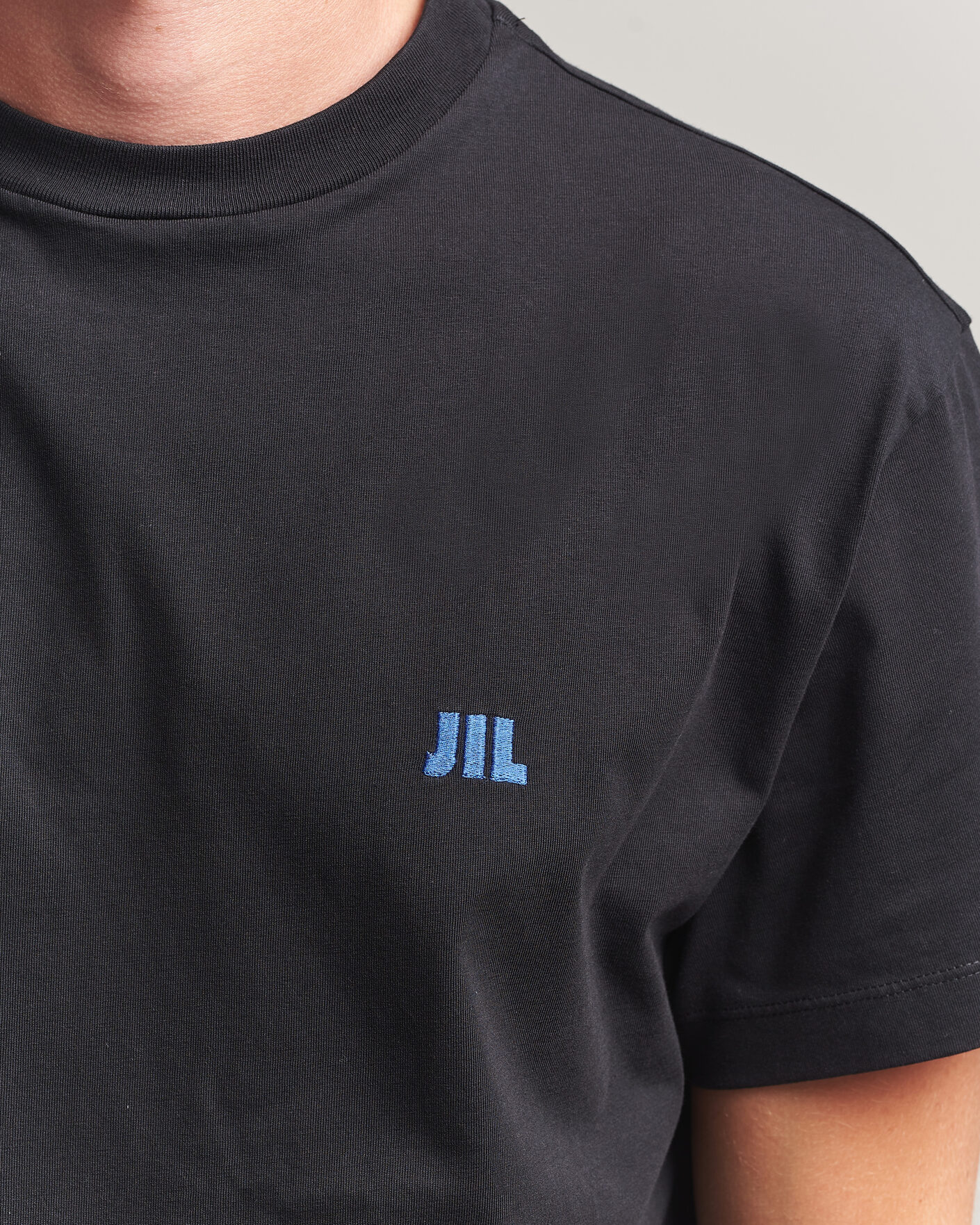Men | T-Shirts | Jil Sander | Short Sleeve Jil Logo T-Shirt Black