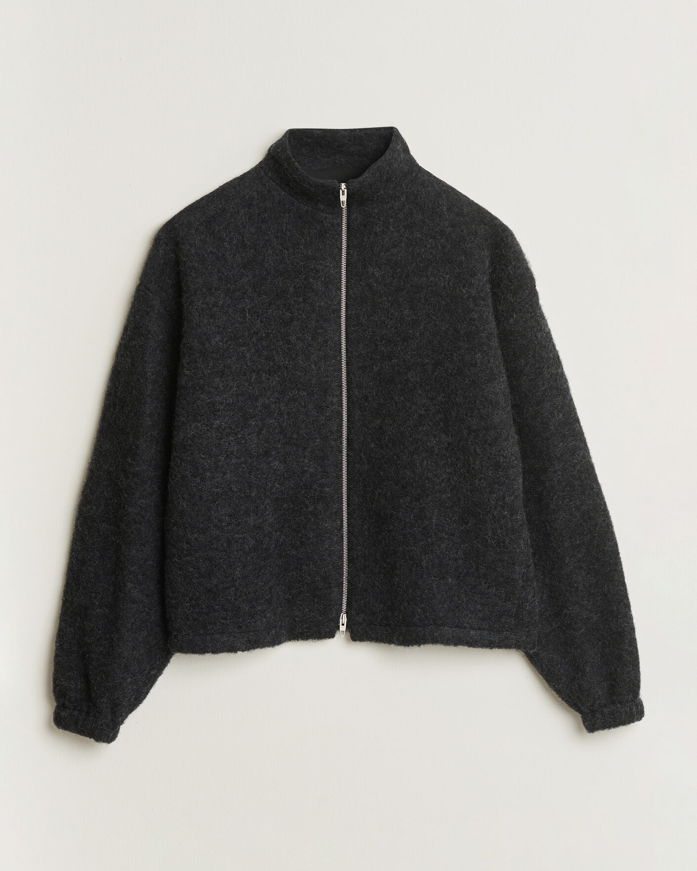 Jil Sander Full Zip Fleece Jacket Charcoal at CareOfCarl.com