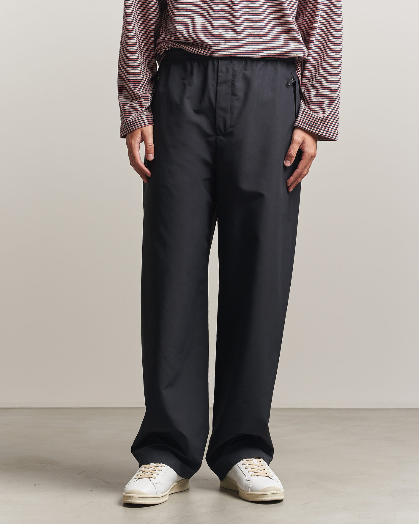 Jil Sander Drawstring Trousers Black at CareOfCarl.com