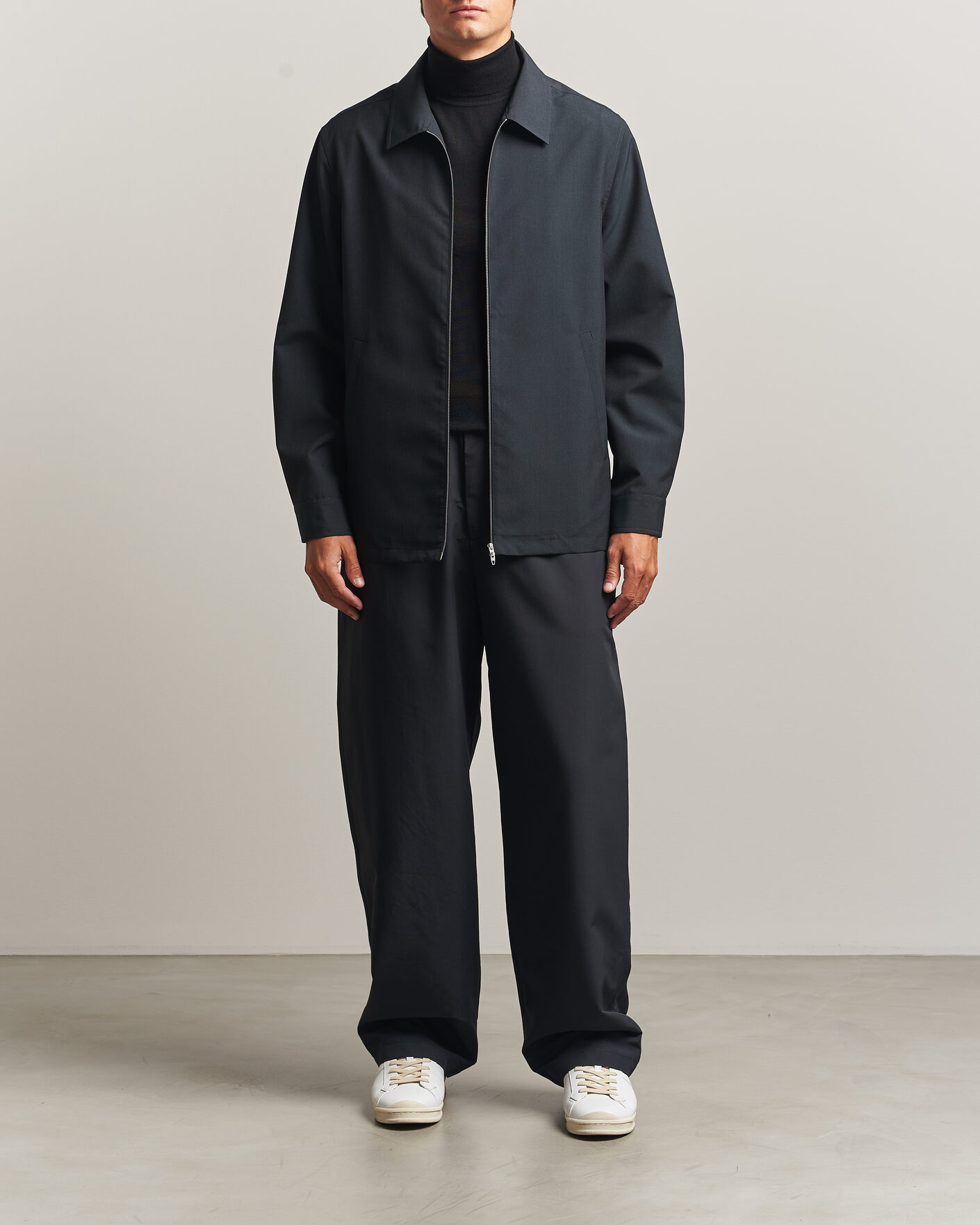 Men | Shirts | Jil Sander | Zip Shirt Jacket Charcoal