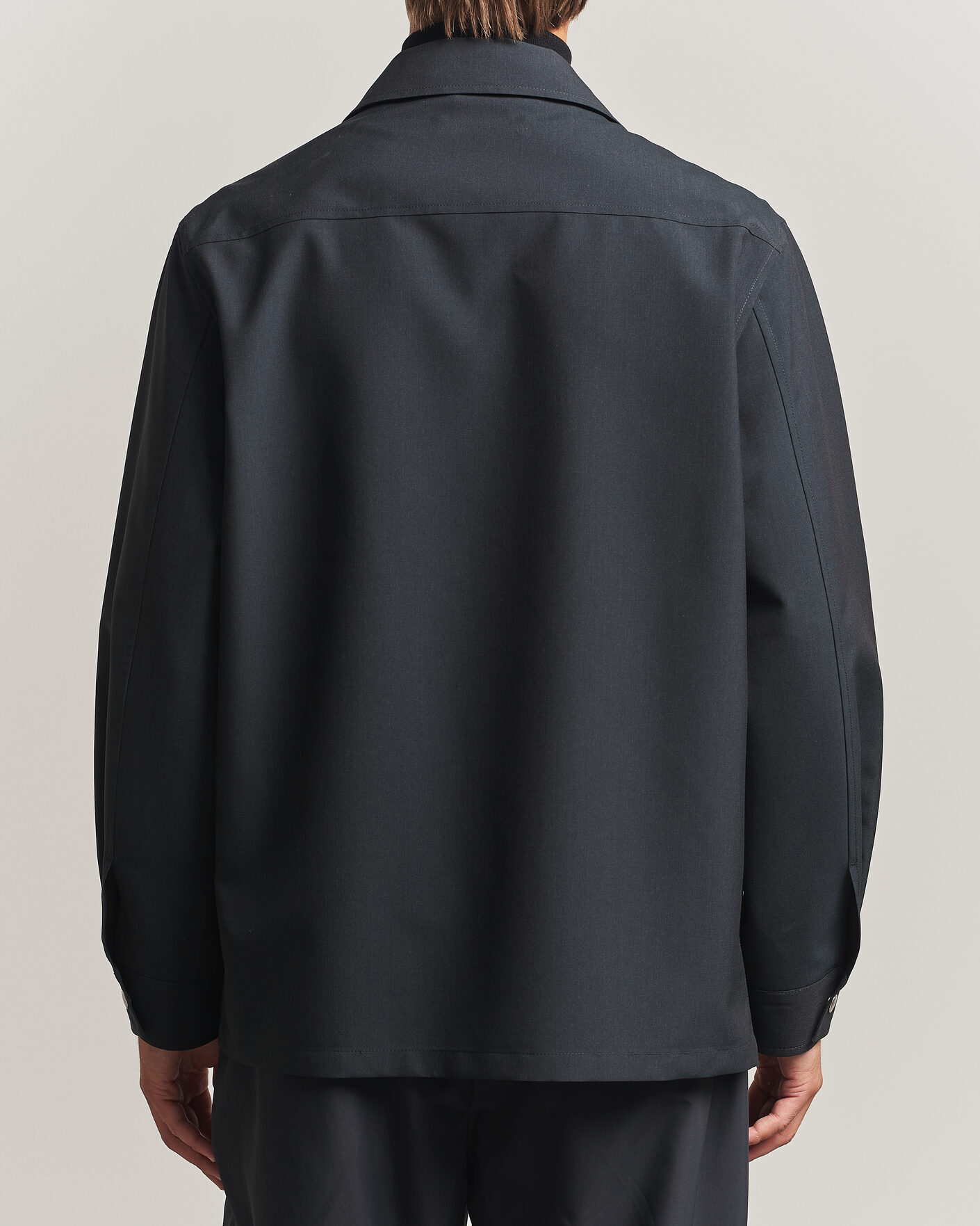 Men | Shirts | Jil Sander | Zip Shirt Jacket Charcoal