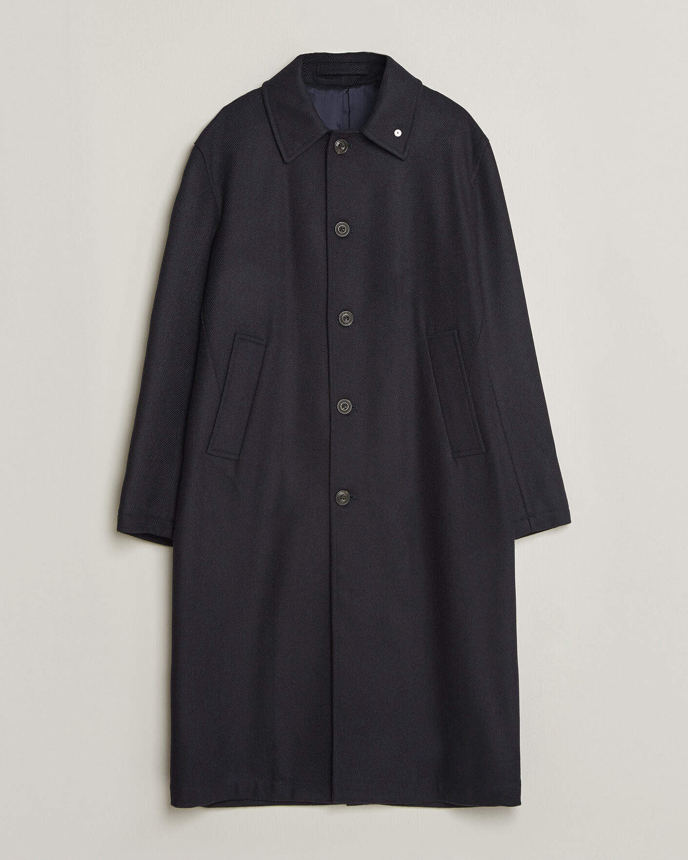 Men | Coats & Jackets | L.B.M. 1911 | Wool/Cashmere Raglan Coat Navy