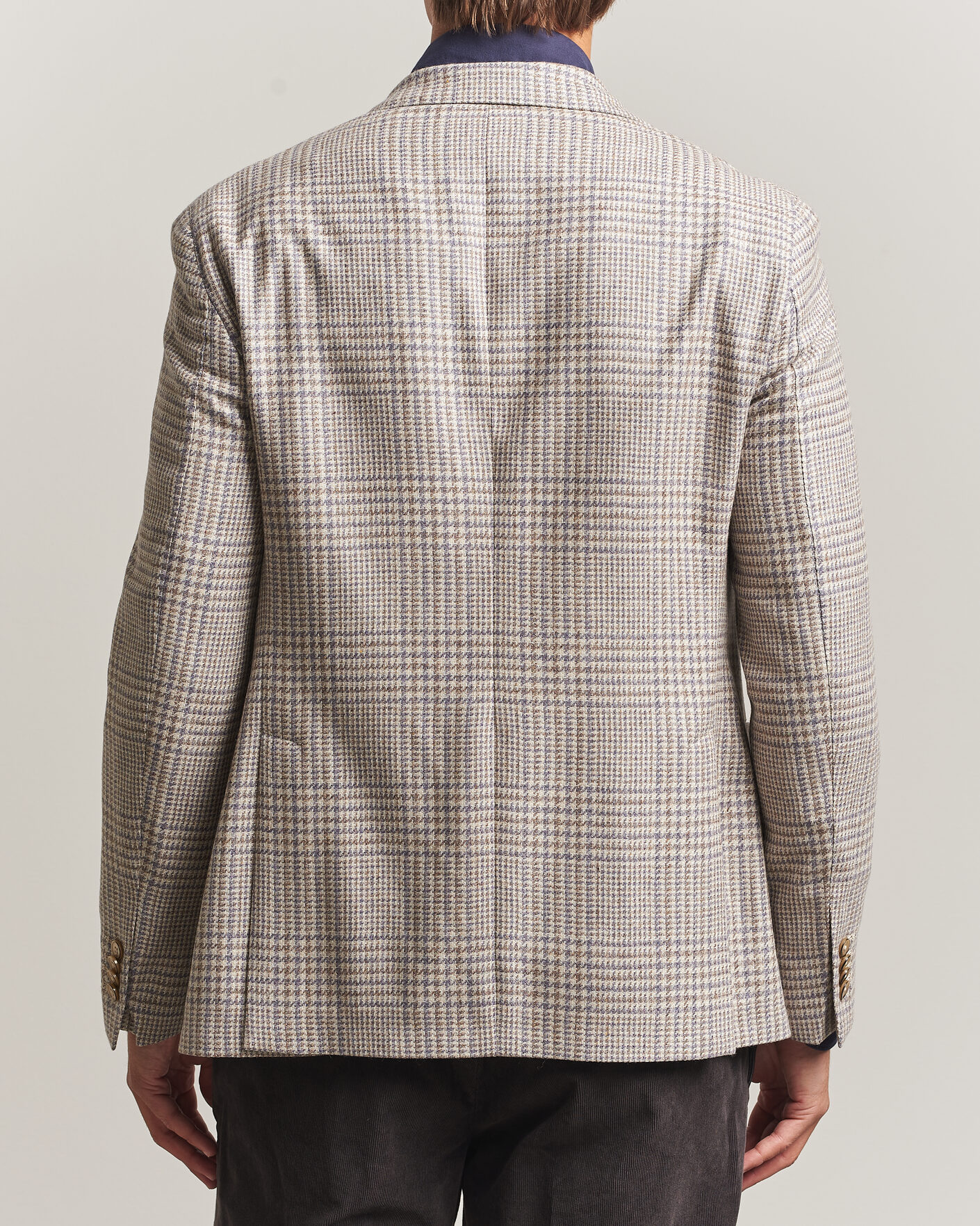 Men | Blazers | L.B.M. 1911 | Jack Regular Check Wool/Cashmere/Silk Blazer Brown