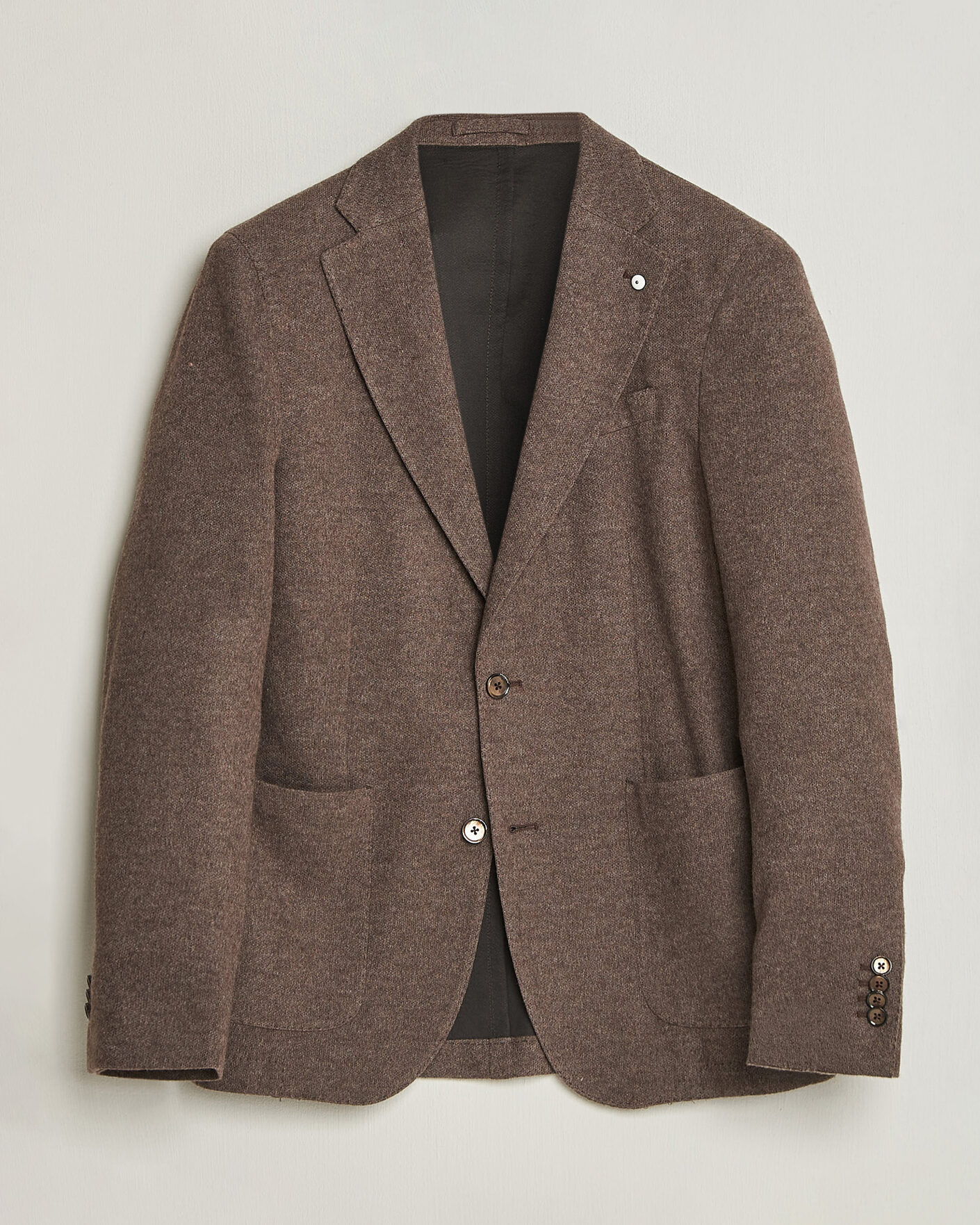 Men | Blazers | L.B.M. 1911 | Jack Knitted Cashmere Mix Blazer Brown