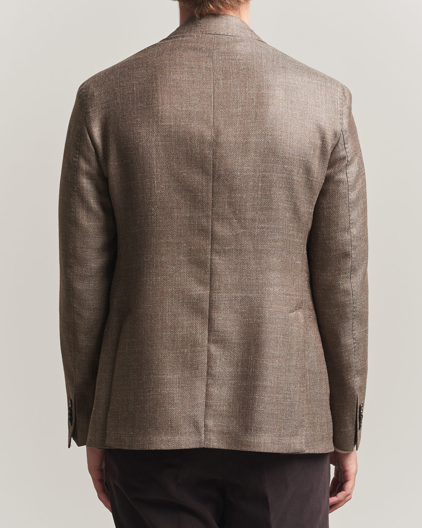 L.B.M. 1911 Jack Wool/Silk Hopsack Blazer Brown at CareOfCarl.com