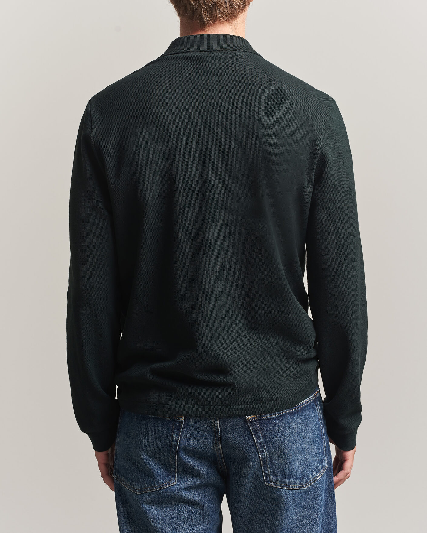 Men | Polo Shirts | Lacoste | Original Long Sleeve Polo Piké Dark Varech