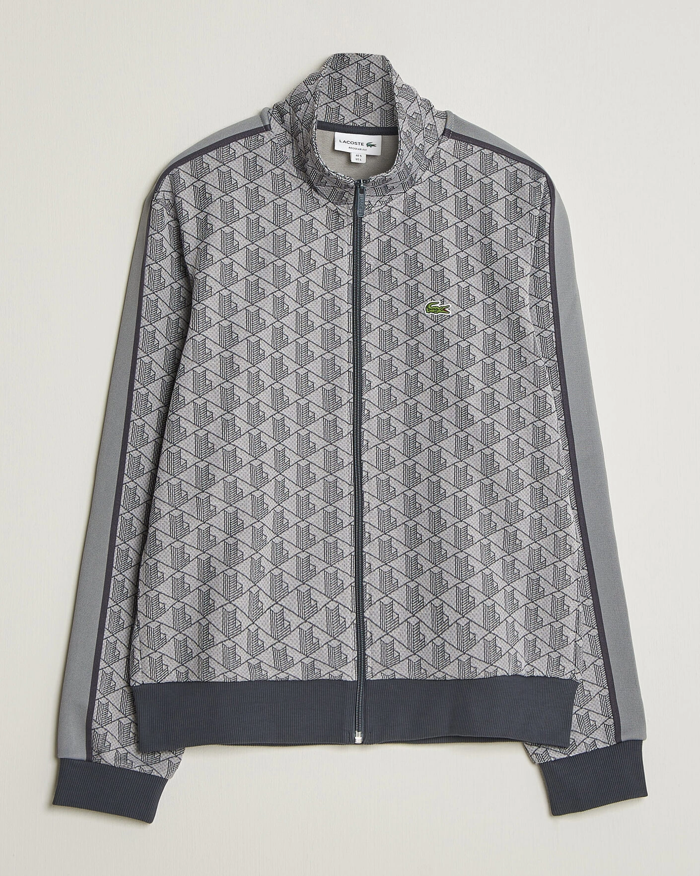 Men | Sweaters & Knitwear | Lacoste | Monogram Track Jacket Calluna/Graphite