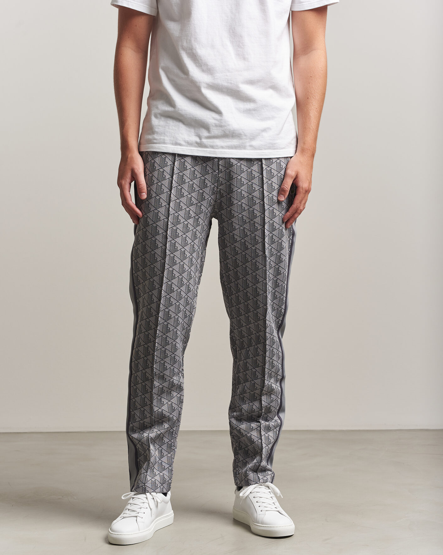 Men | Trousers | Lacoste | Monogram Track Pants Calluna/Graphite