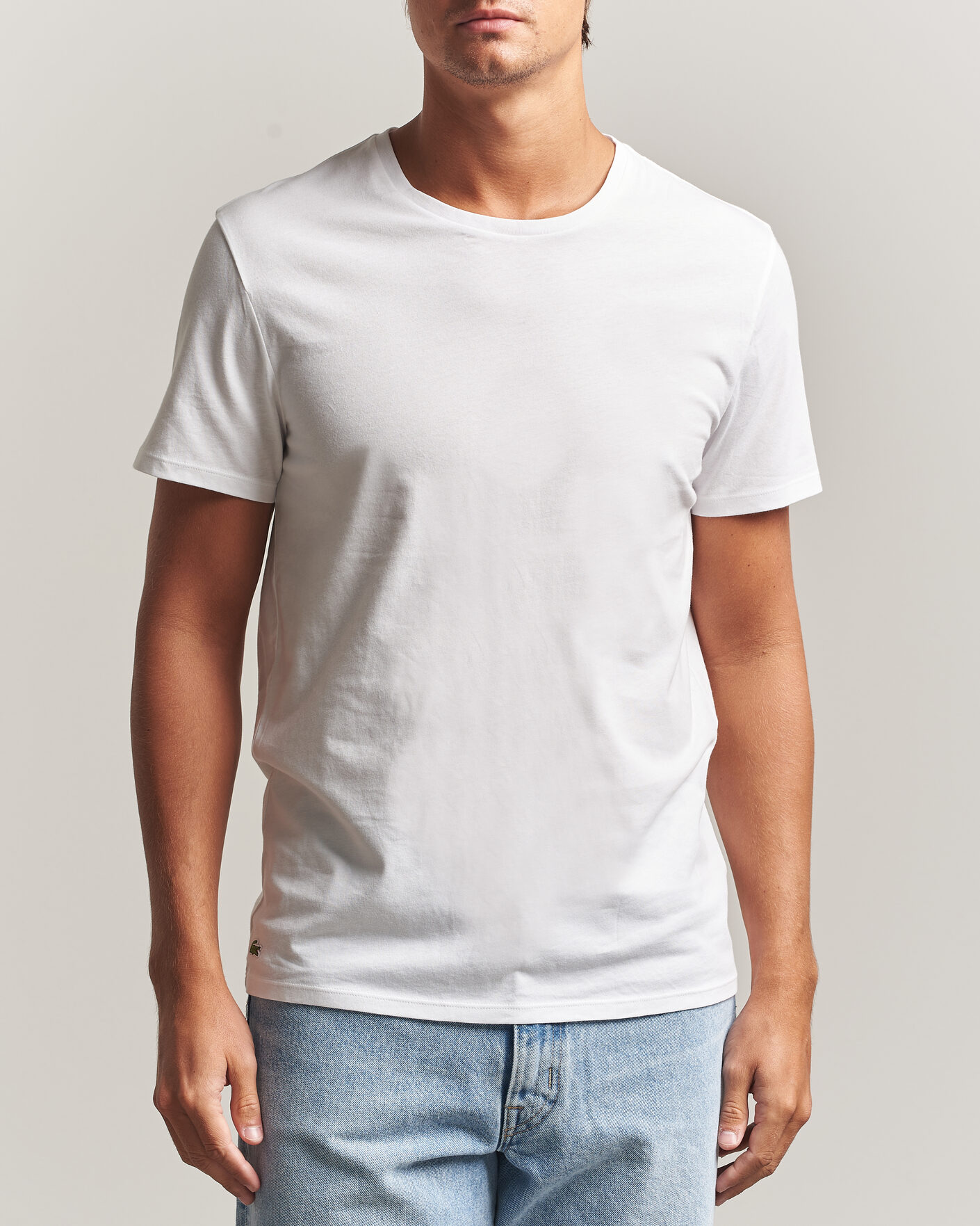 Men | T-Shirts | Lacoste | 3-Pack Crew Neck T-Shirt White