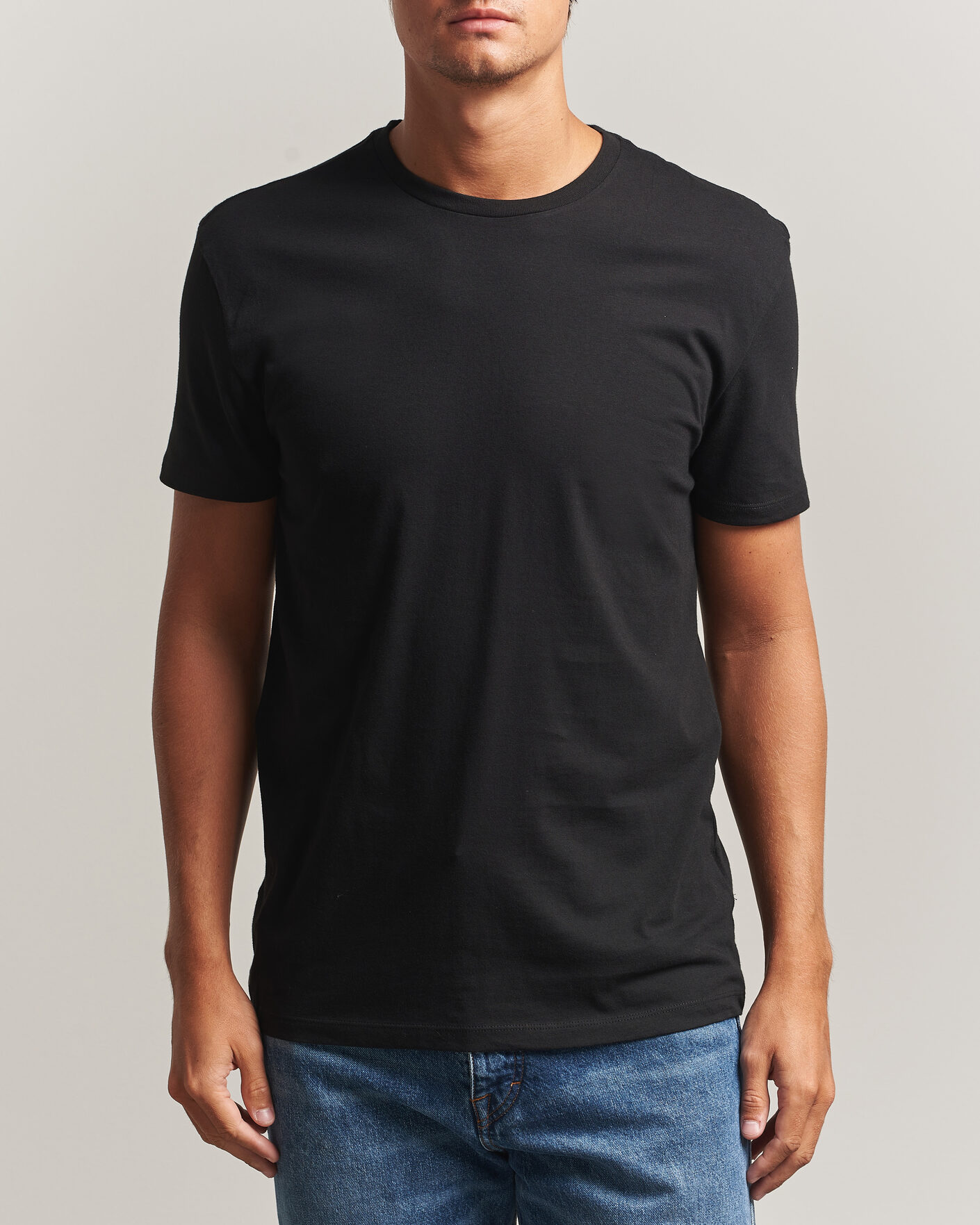 Men | T-Shirts | Lacoste | 3-Pack Crew Neck T-Shirt Black