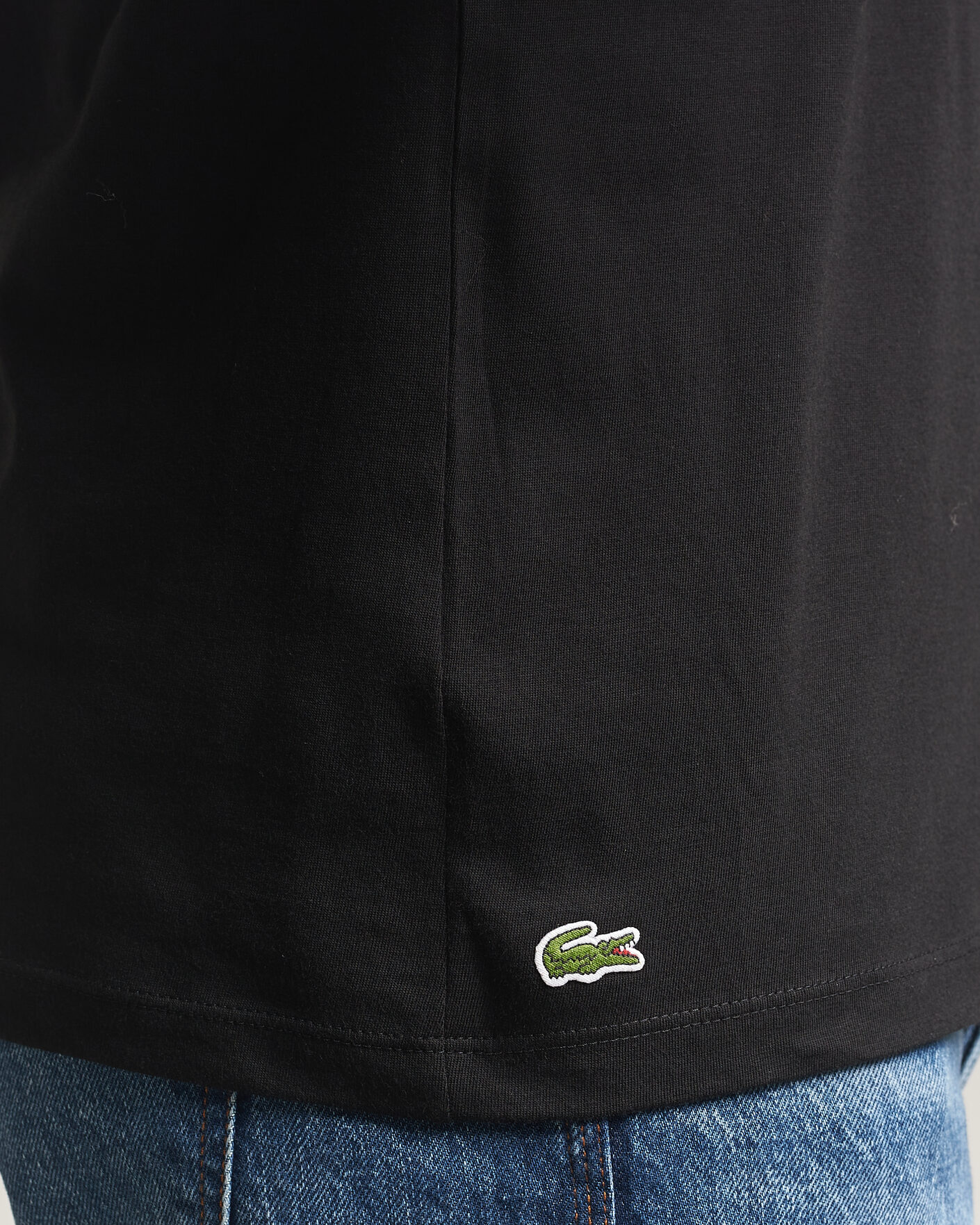 Men | T-Shirts | Lacoste | 3-Pack Crew Neck T-Shirt Black