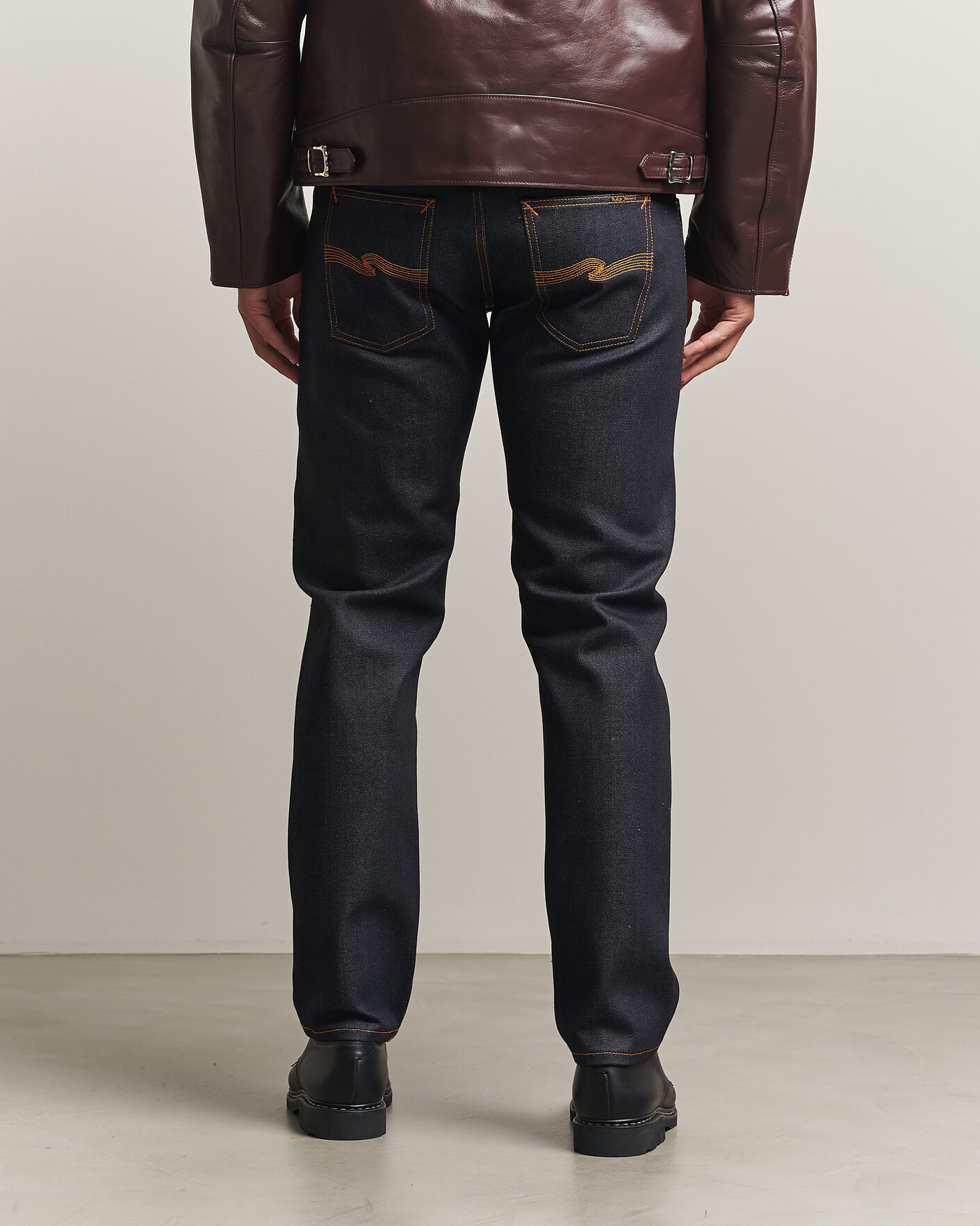 Men | Jeans | Nudie Jeans | Solid Ollie Jeans Dry Japan Selvage