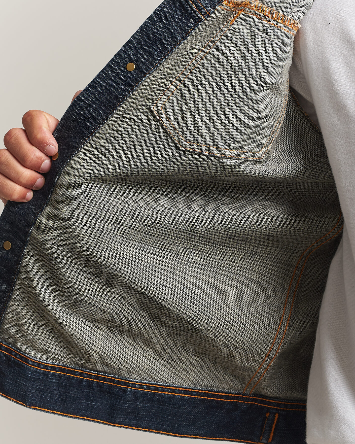 Nudie Jeans Conny Denim Jacket Big Wave Blue at CareOfCarl.com