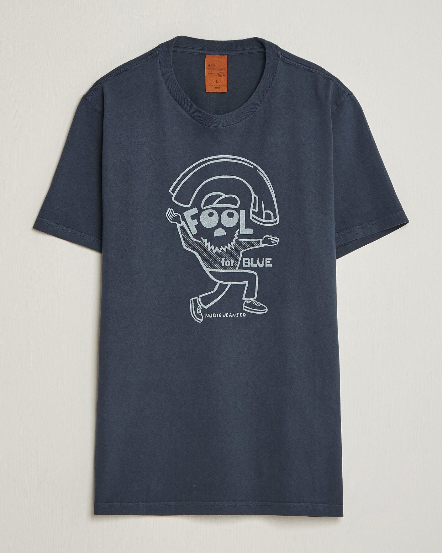 Men | T-Shirts | Nudie Jeans | Roy Jeanjuggler T-Shirt Dark Blue