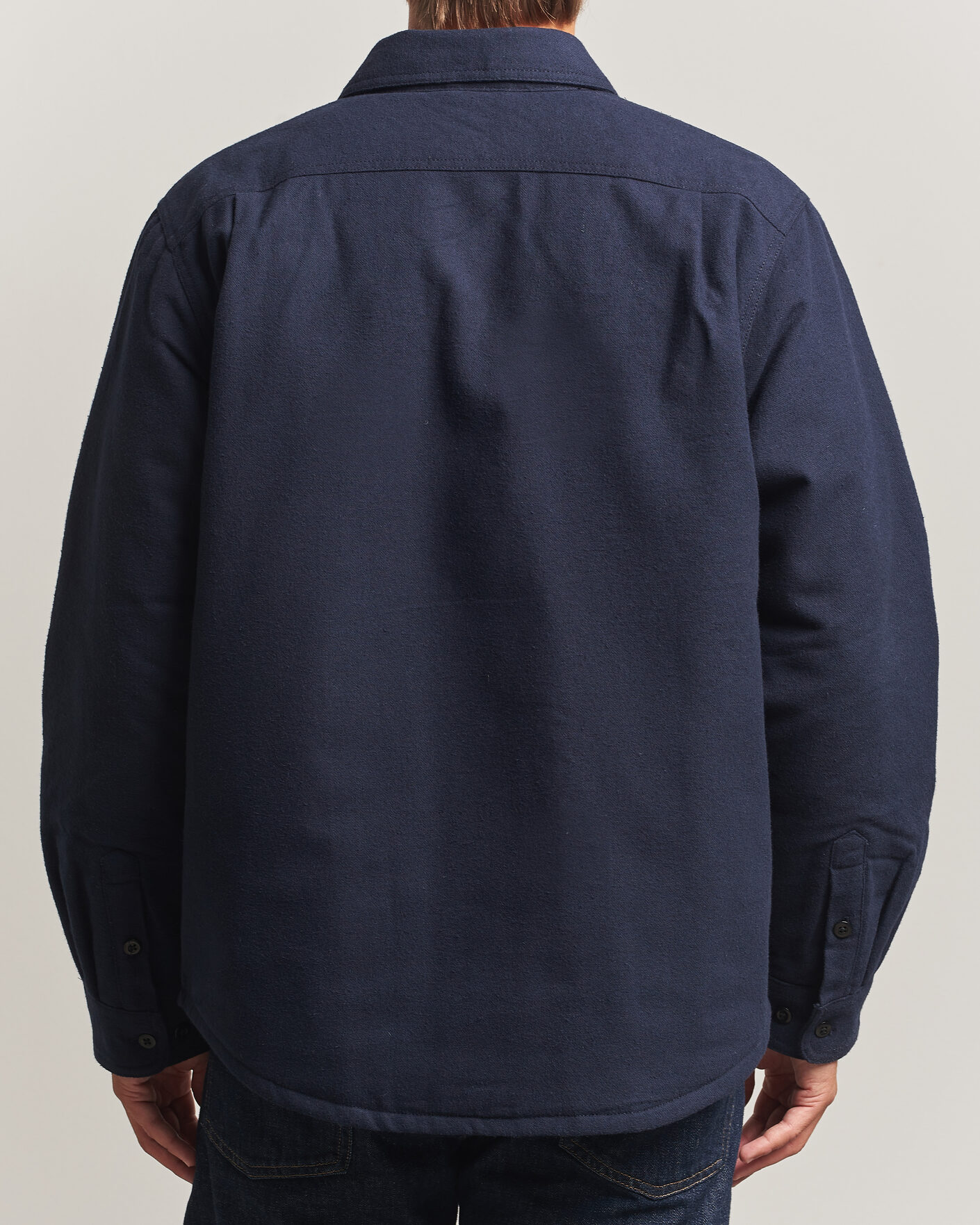 Men | Shirts | Nudie Jeans | Glenn Padded Overshirt Blueberry