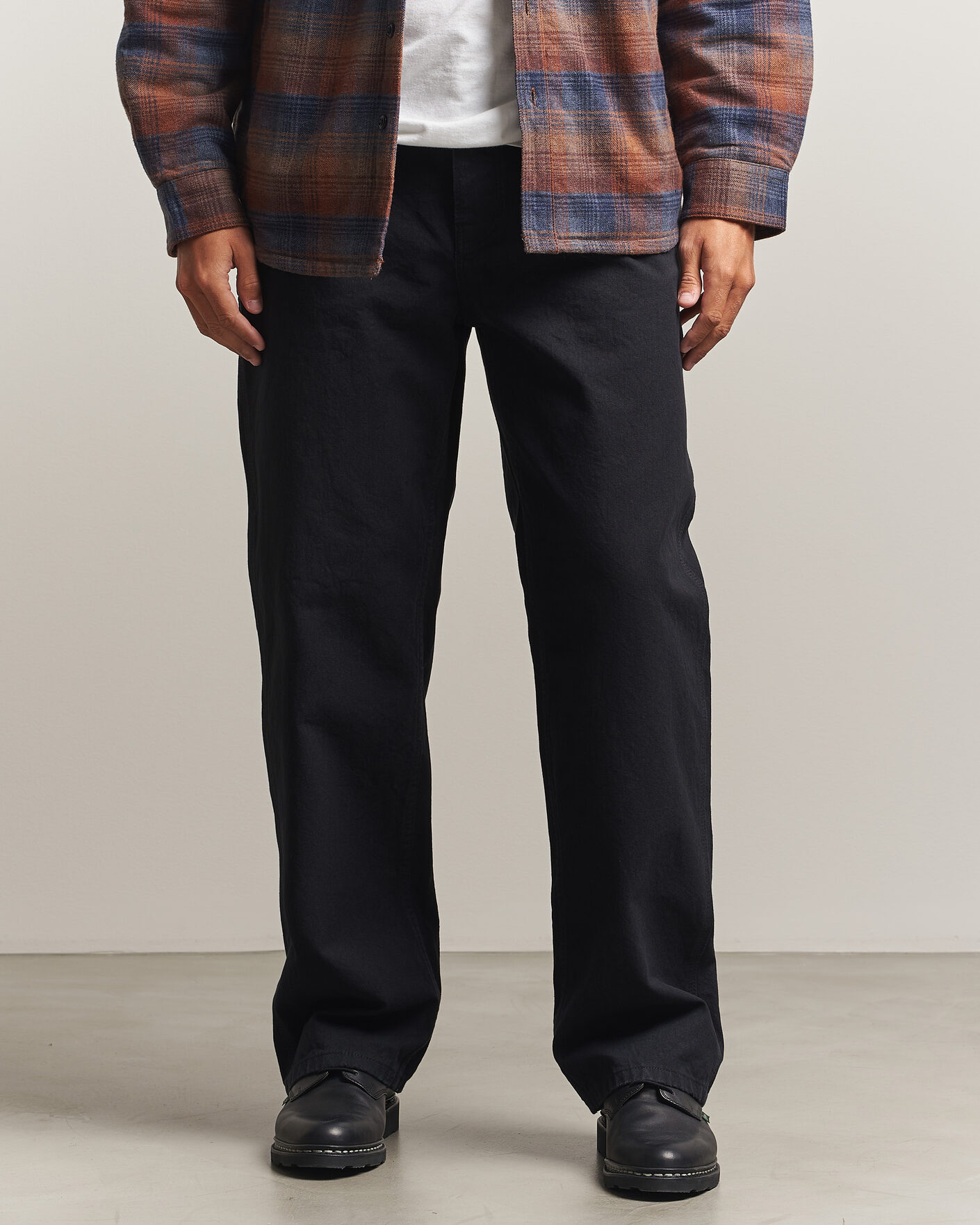 Men | Trousers | Nudie Jeans | Tuff Tony Duck Canvas Pants Black