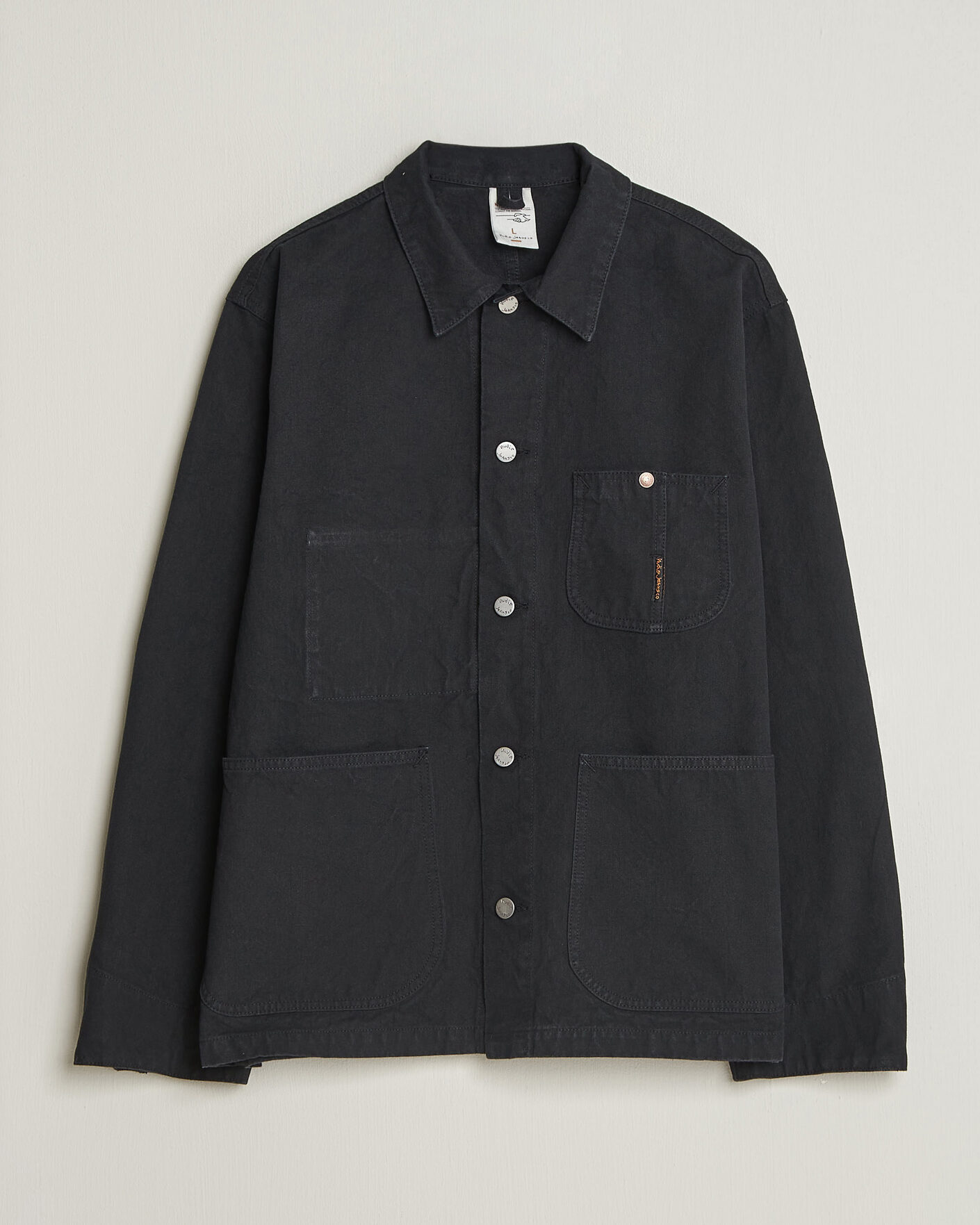 Men | Coats & Jackets | Nudie Jeans | Howie Duck Canvas Chore Jacket Black