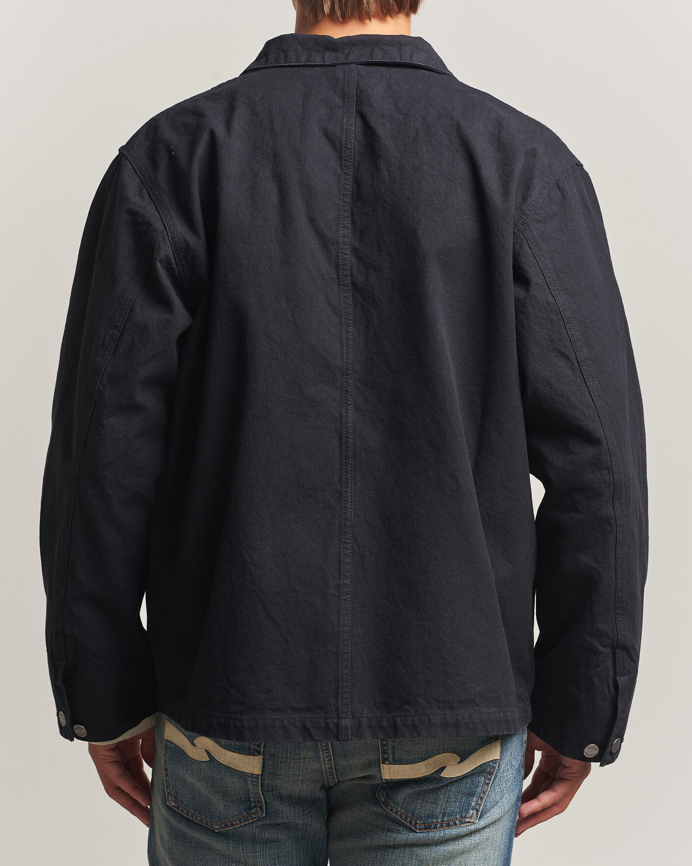 Men | Coats & Jackets | Nudie Jeans | Howie Duck Canvas Chore Jacket Black