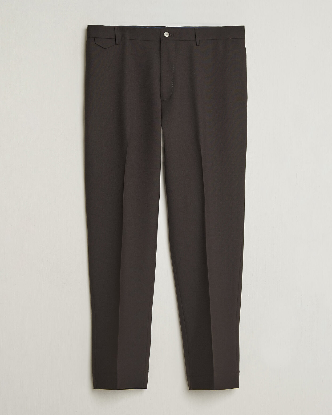 Men | Trousers | Santaniello | Wool Trousers Brown