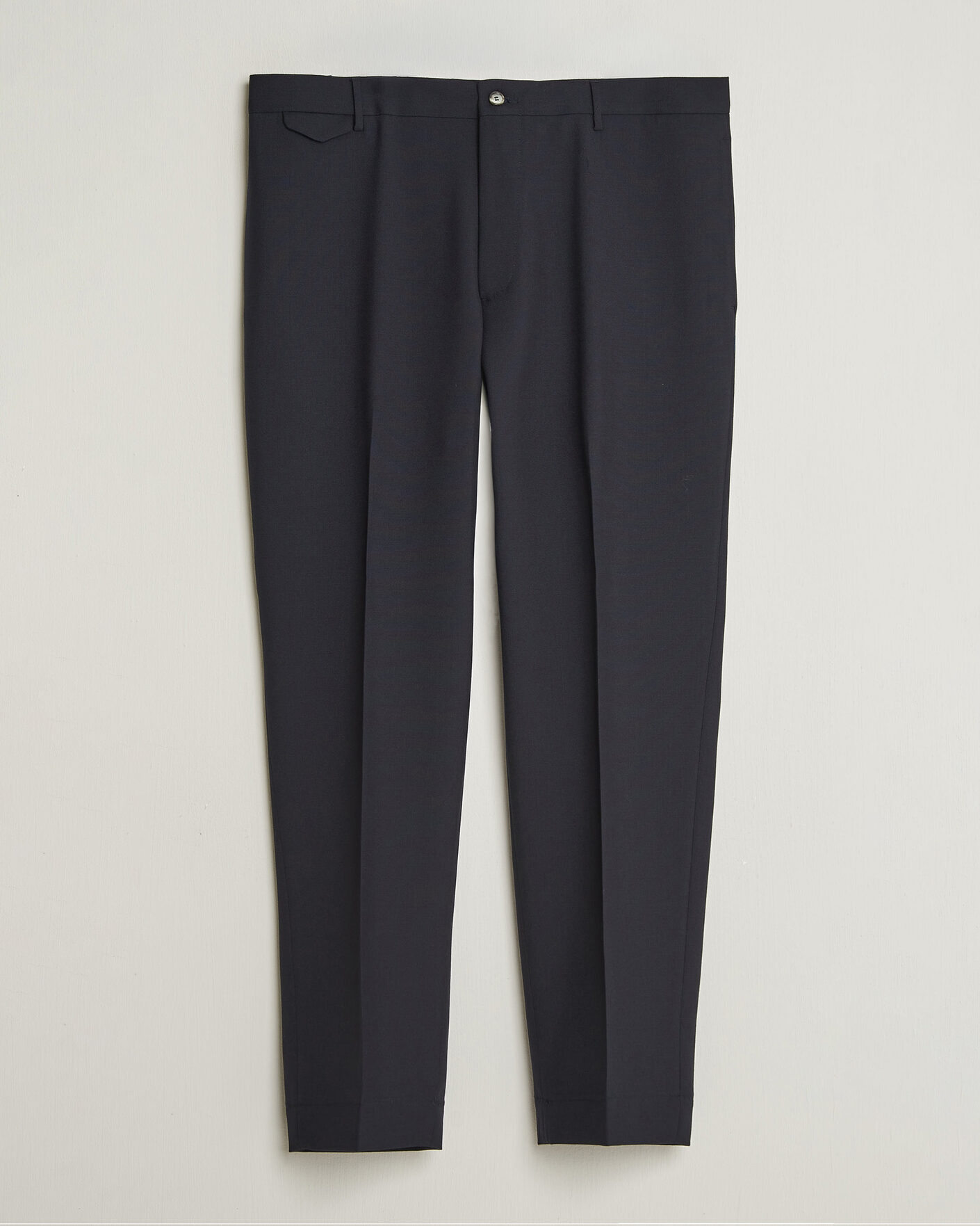 Men | Trousers | Santaniello | Wool Trousers Navy