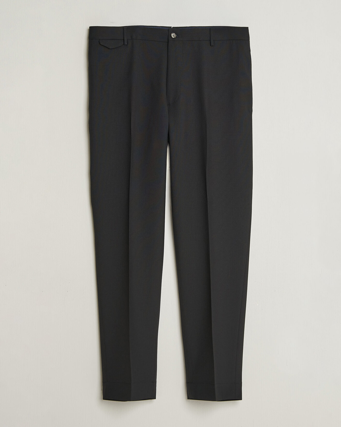Men | Trousers | Santaniello | Wool Trousers Black