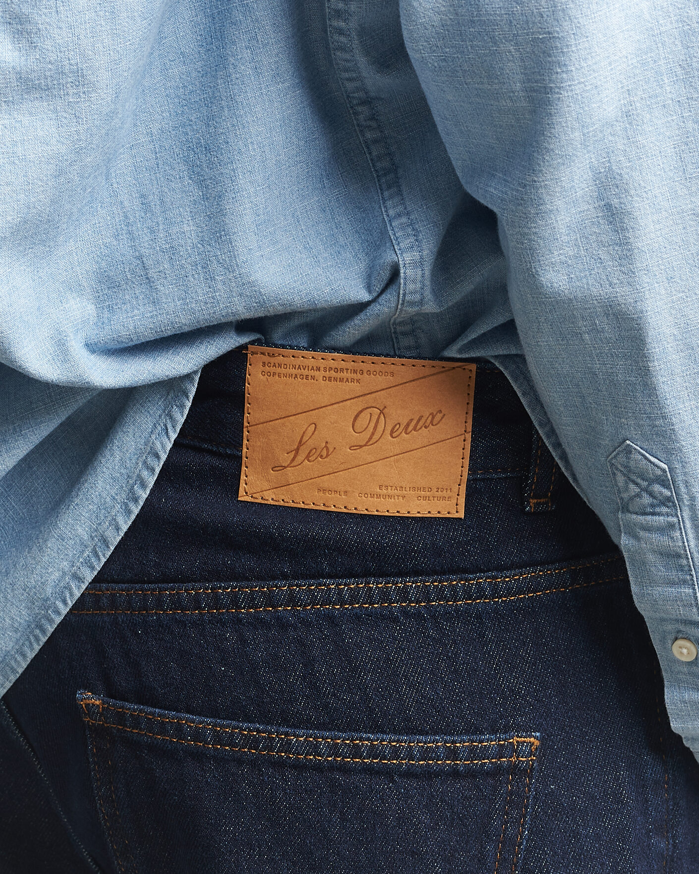 Men | Jeans | LES DEUX | Ryder Jeans Dark Indigo Wash