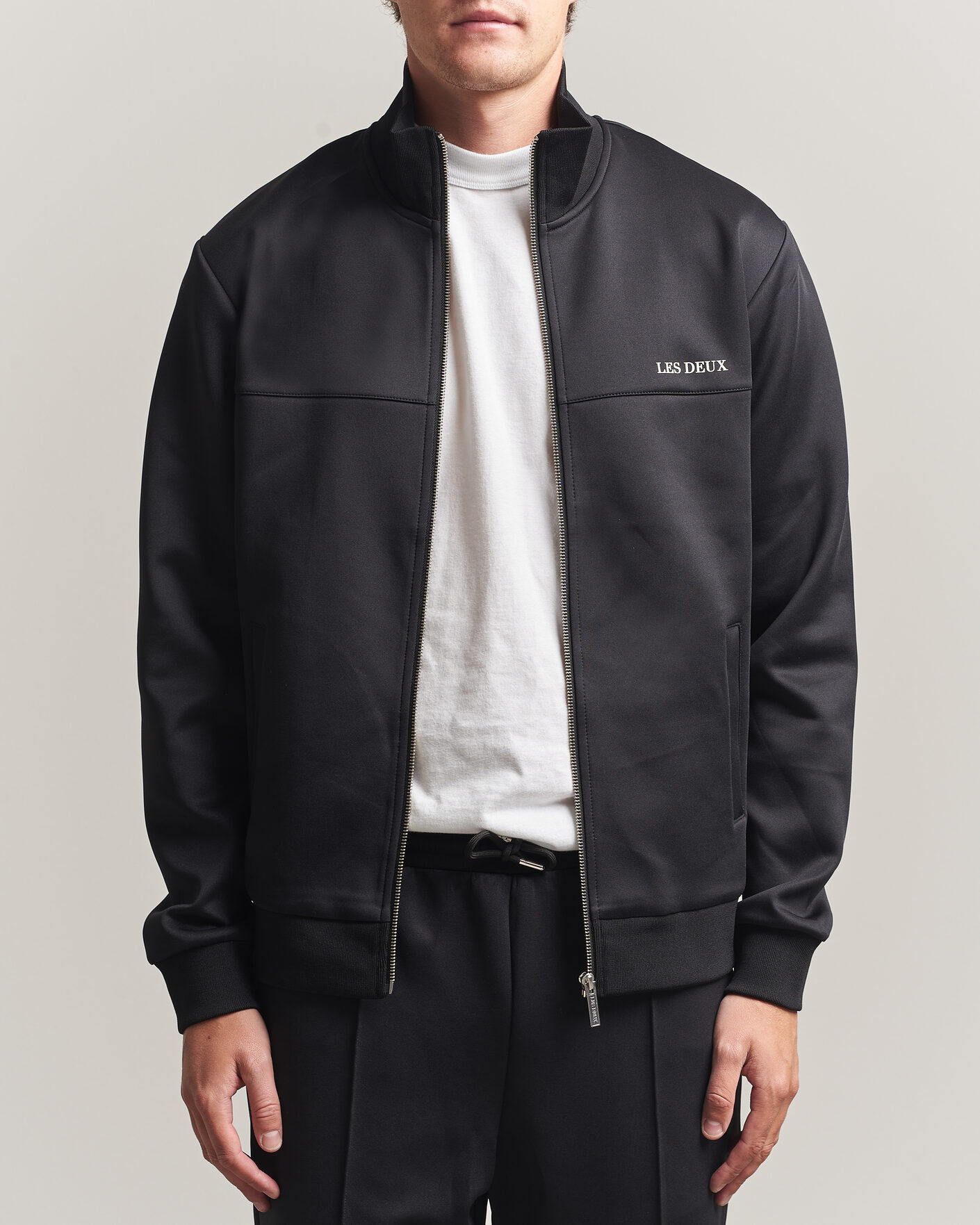 Men | Sweaters & Knitwear | LES DEUX | Ballier Track Jacket Black