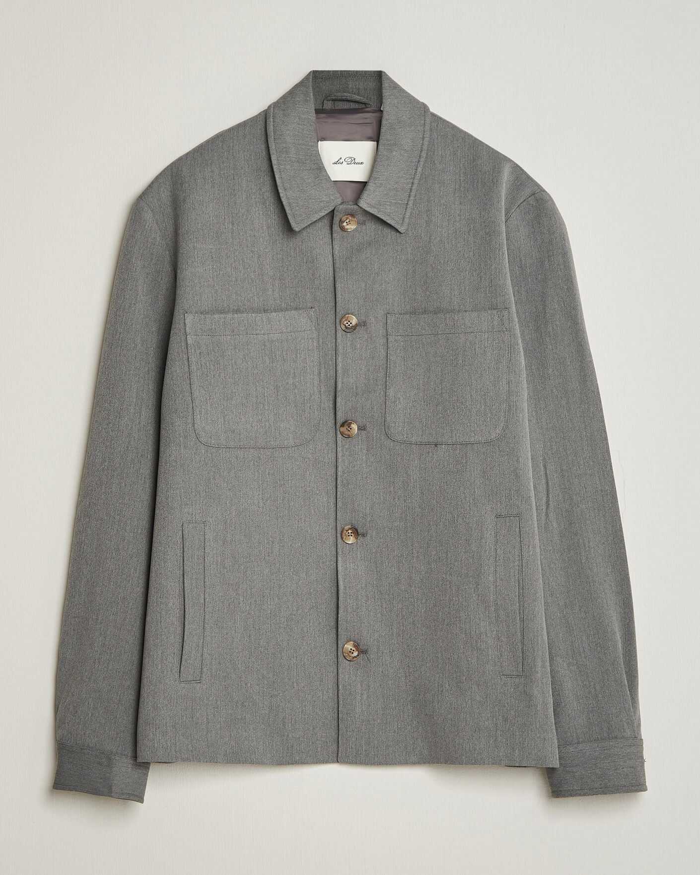 Men | Shirts | LES DEUX | Marsielle Hybrid Jacket Grey Melange
