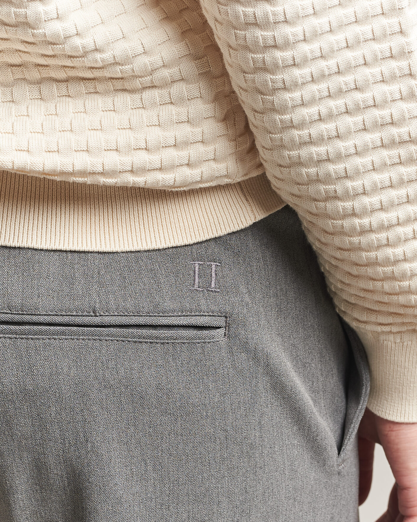 Men | Trousers | LES DEUX | Como Solid Slack Pants Grey Melange