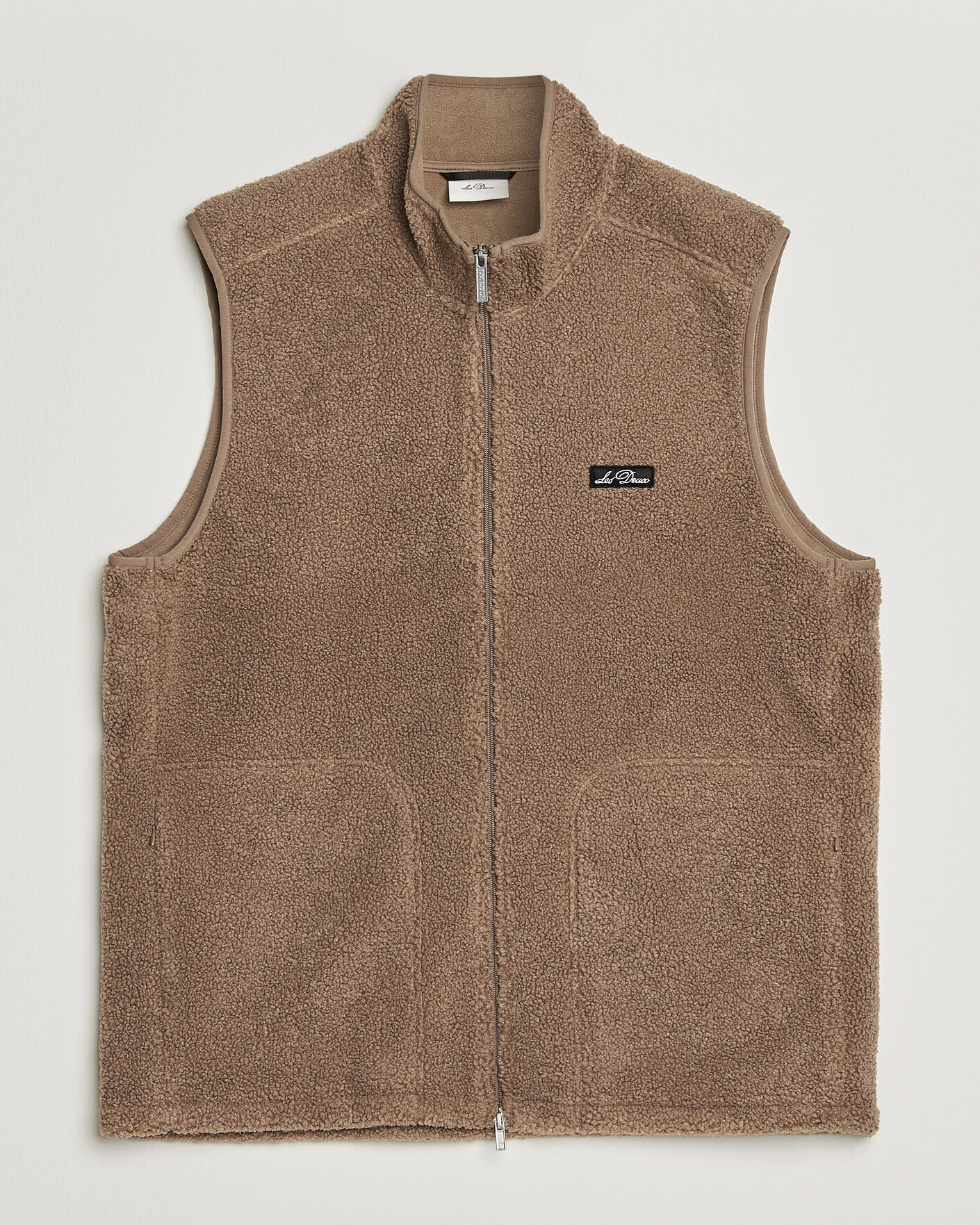 Men | Gilets | LES DEUX | Patch Teddy Vest Caribou