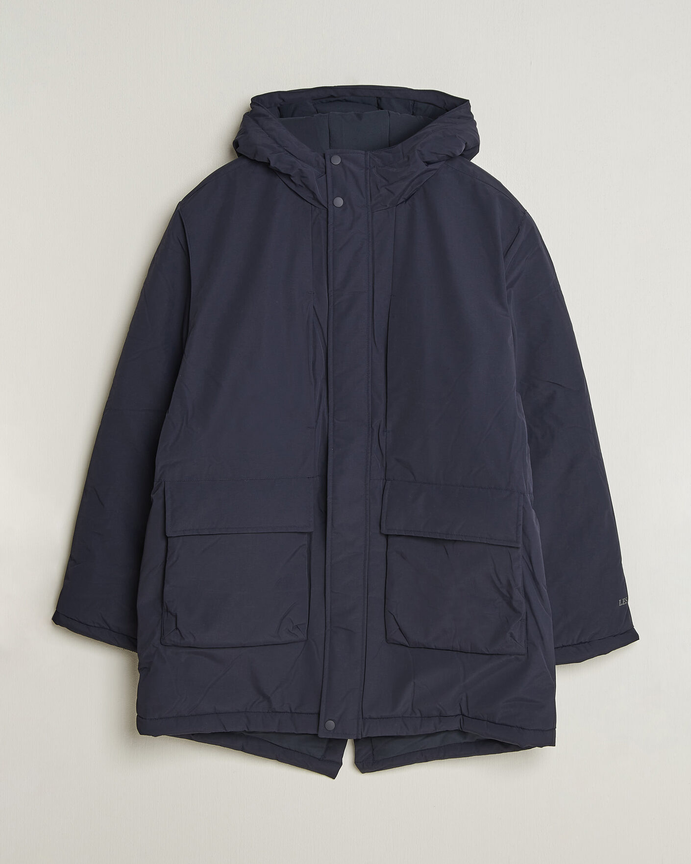 Men | Coats & Jackets | LES DEUX | Padded Parka Coat Dark Navy
