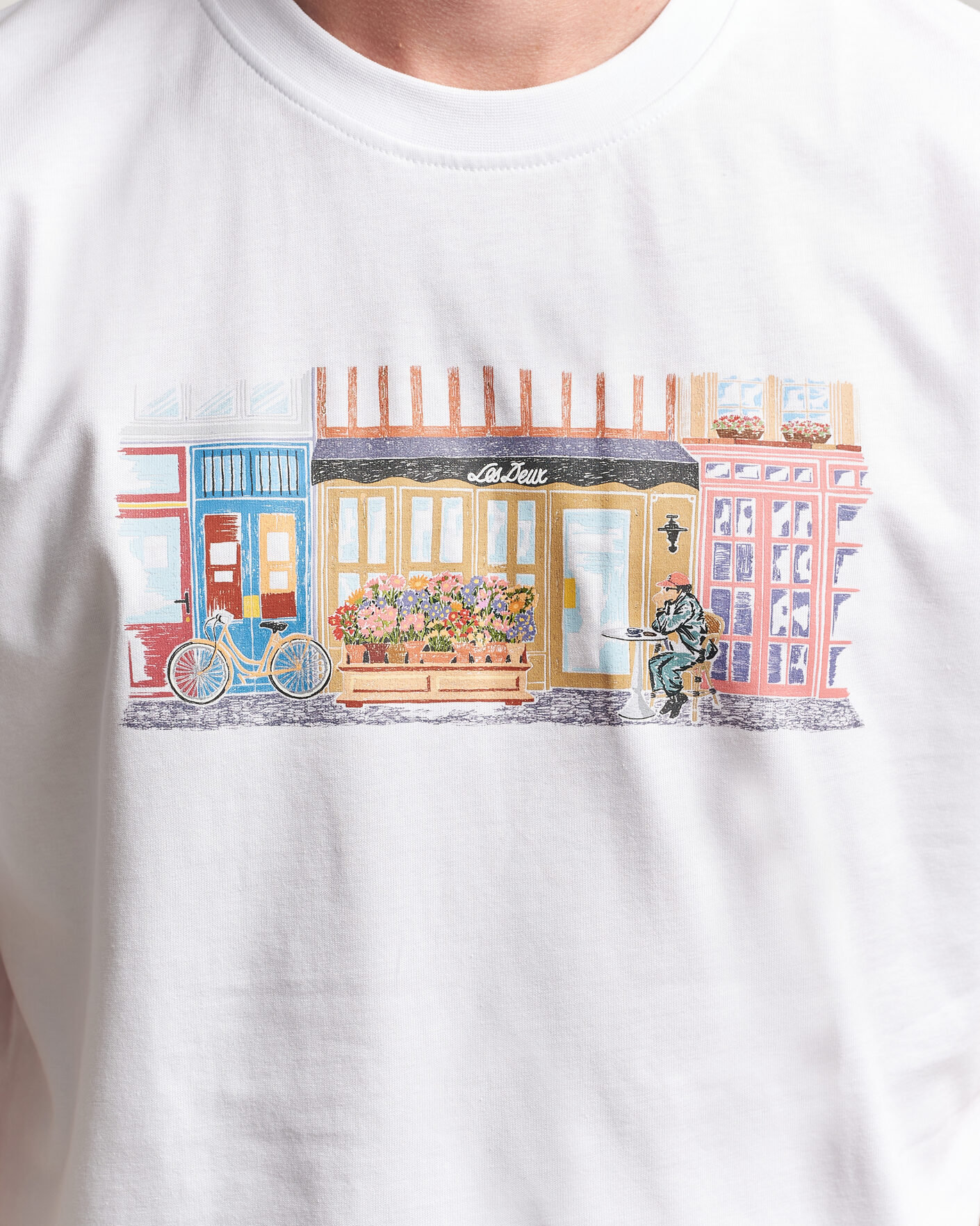 Men | T-Shirts | LES DEUX | Market T-Shirt White