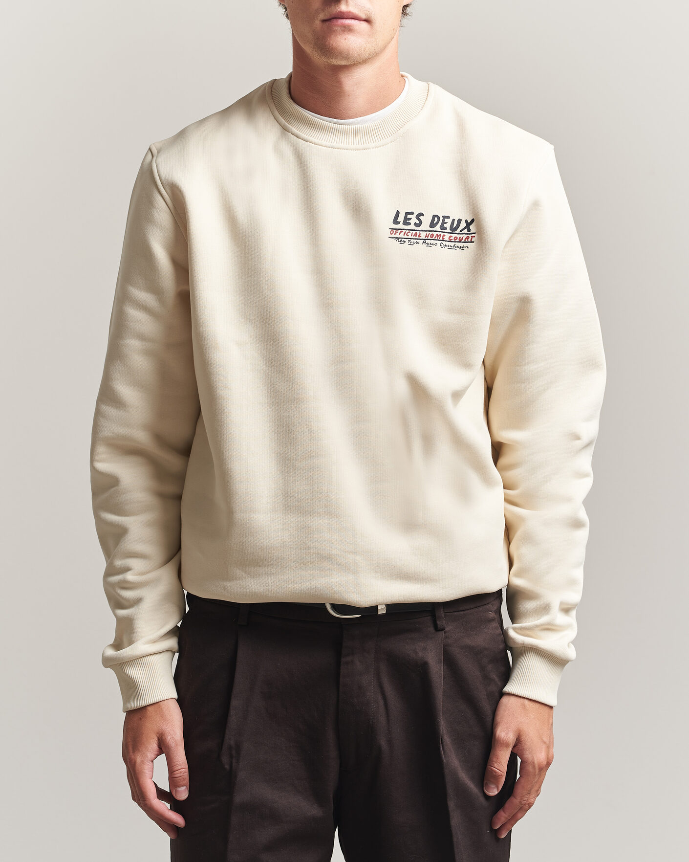 Les Deux Record Sweatshirt Ivory at CareOfCarl.com