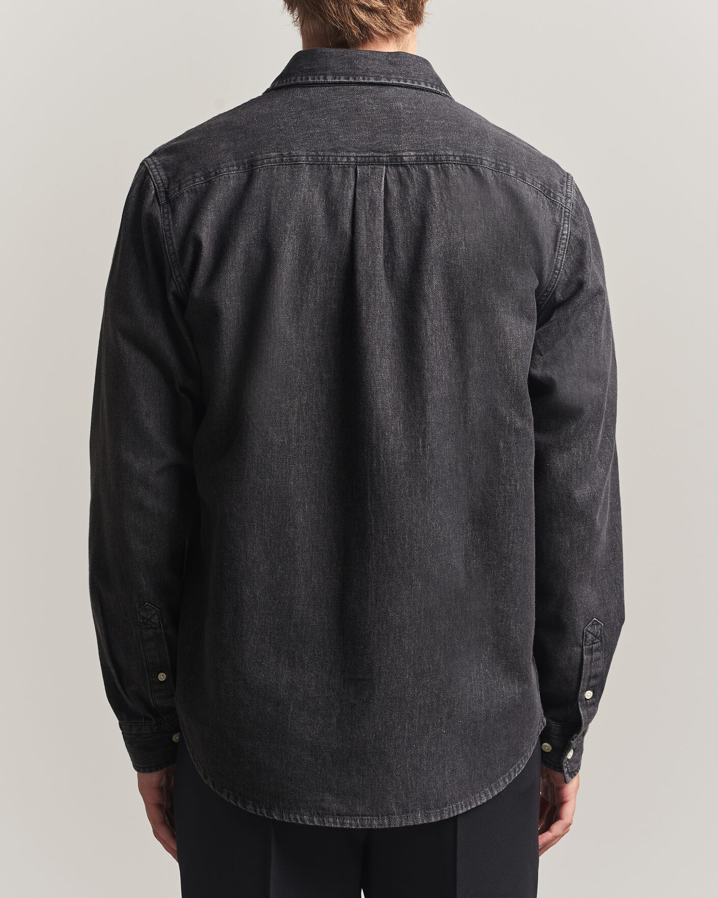 Men | Shirts | LES DEUX | Denim Shirt Black Wash