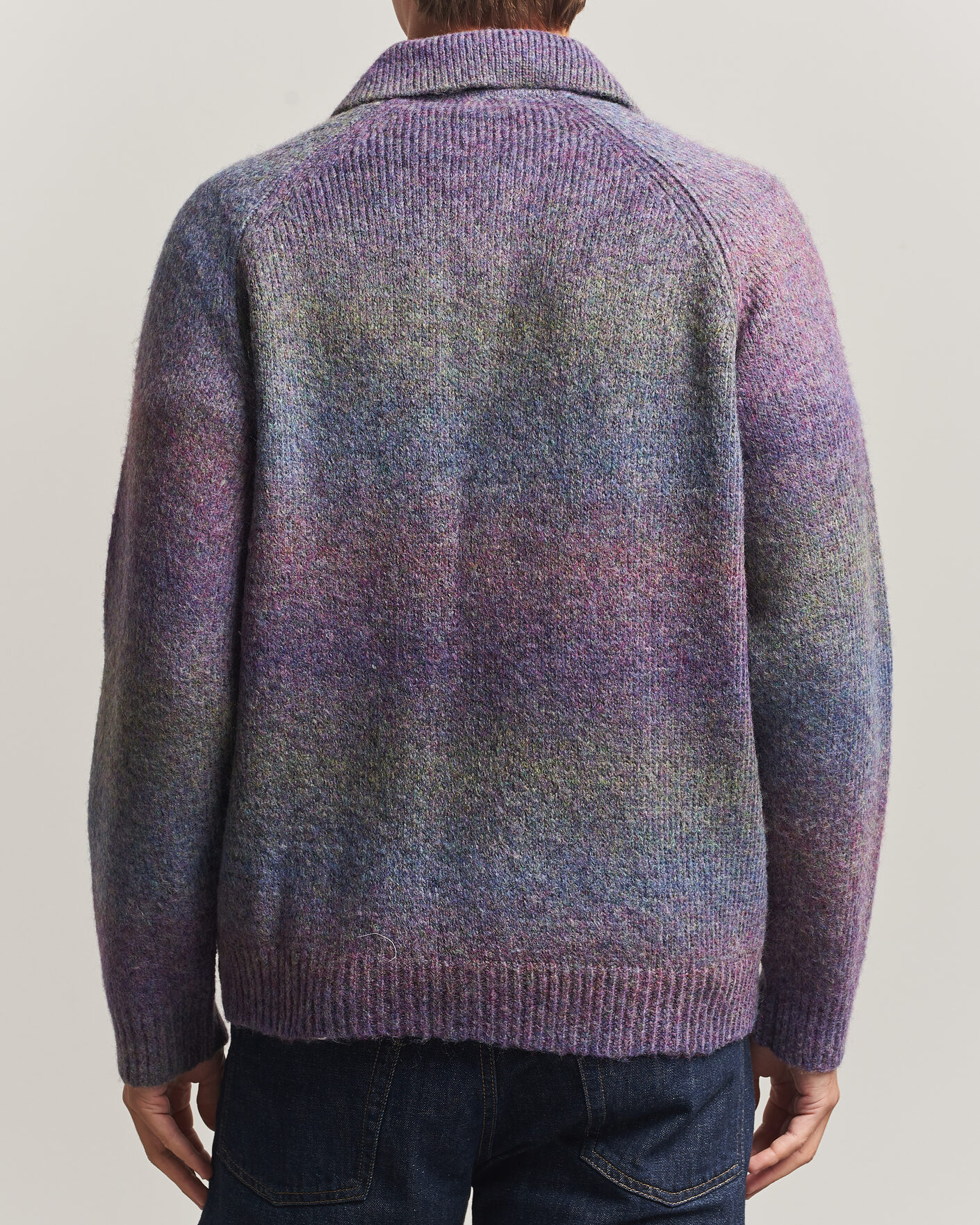 Men | Sweaters & Knitwear | LES DEUX | Gradient Knitted Polo Spiced Plum