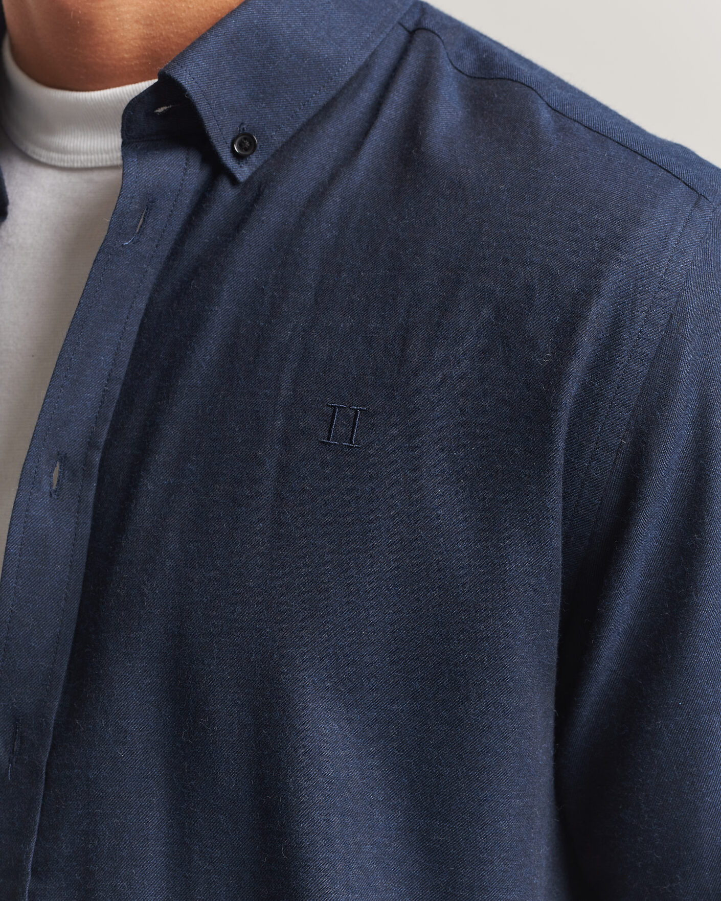 Men | Shirts | LES DEUX | Soft Flannel Shirt Dark Navy