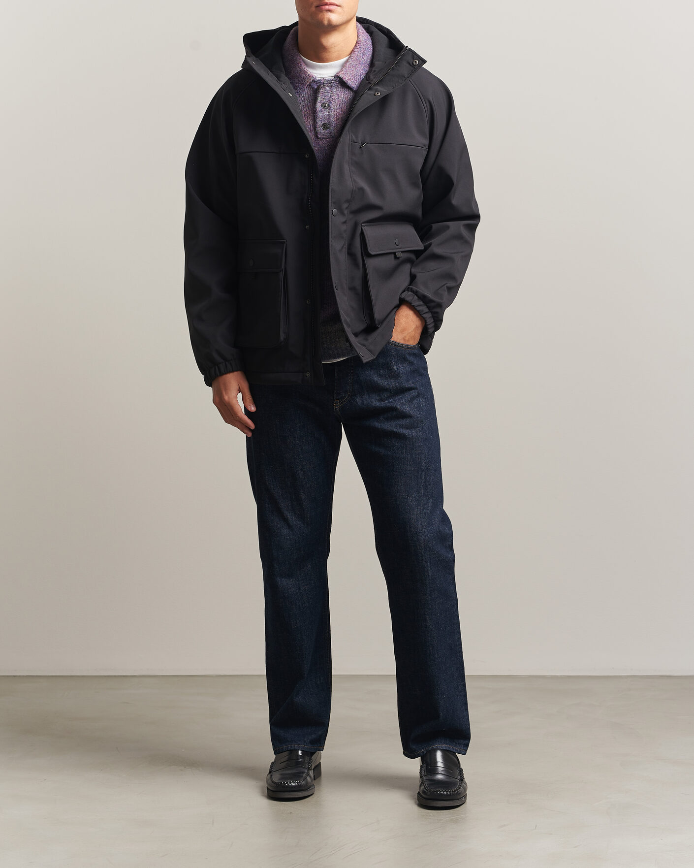 Men | Coats & Jackets | LES DEUX | Shell Jacket Black