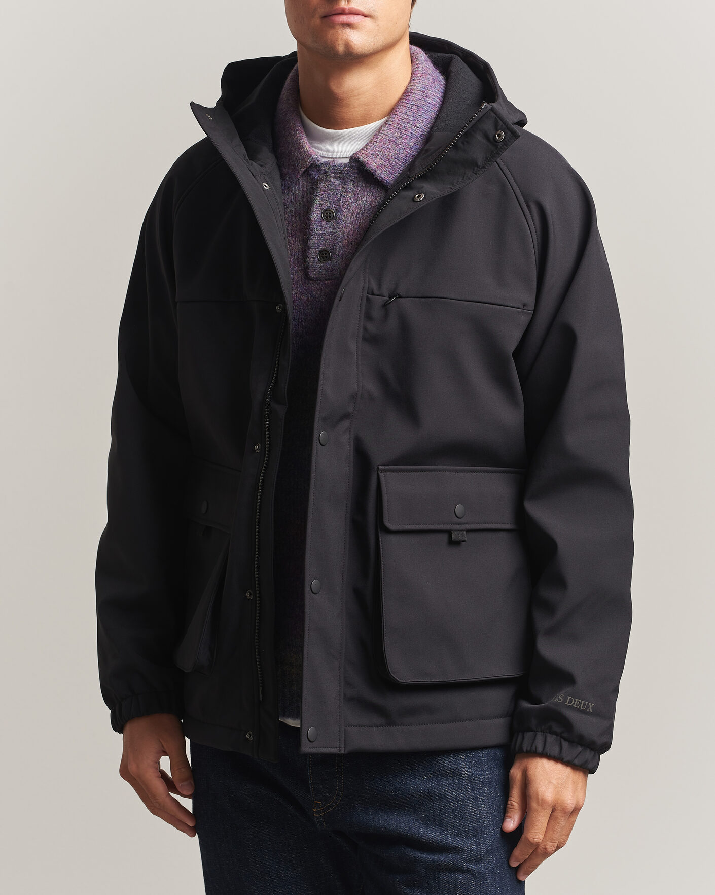 Les Deux Shell Jacket Black at CareOfCarl.com